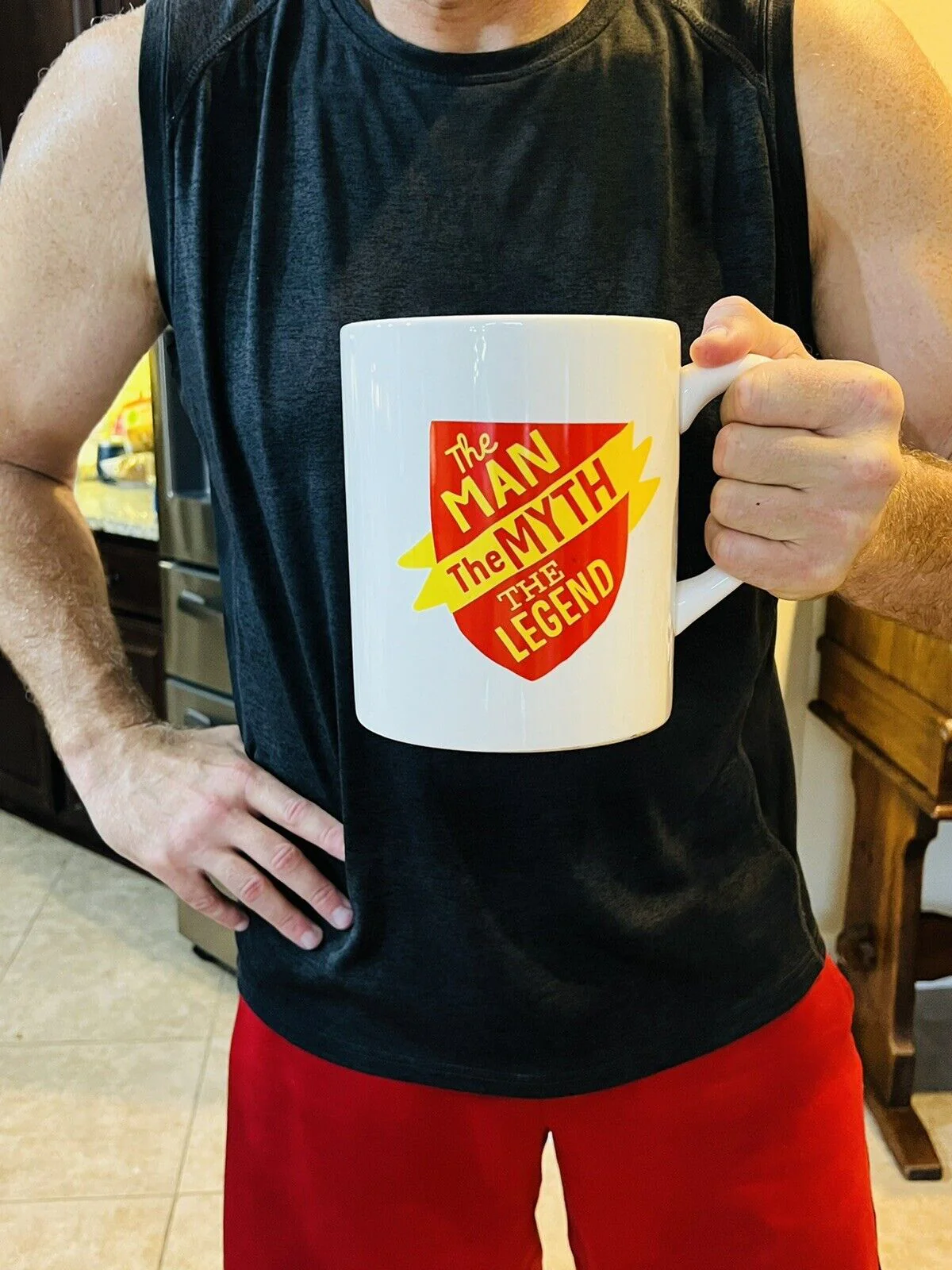 Hallmark-2 Qt Huge Coffee/tea/beer Mug-The Man The Myth The Legend by Hallmark - Image 9