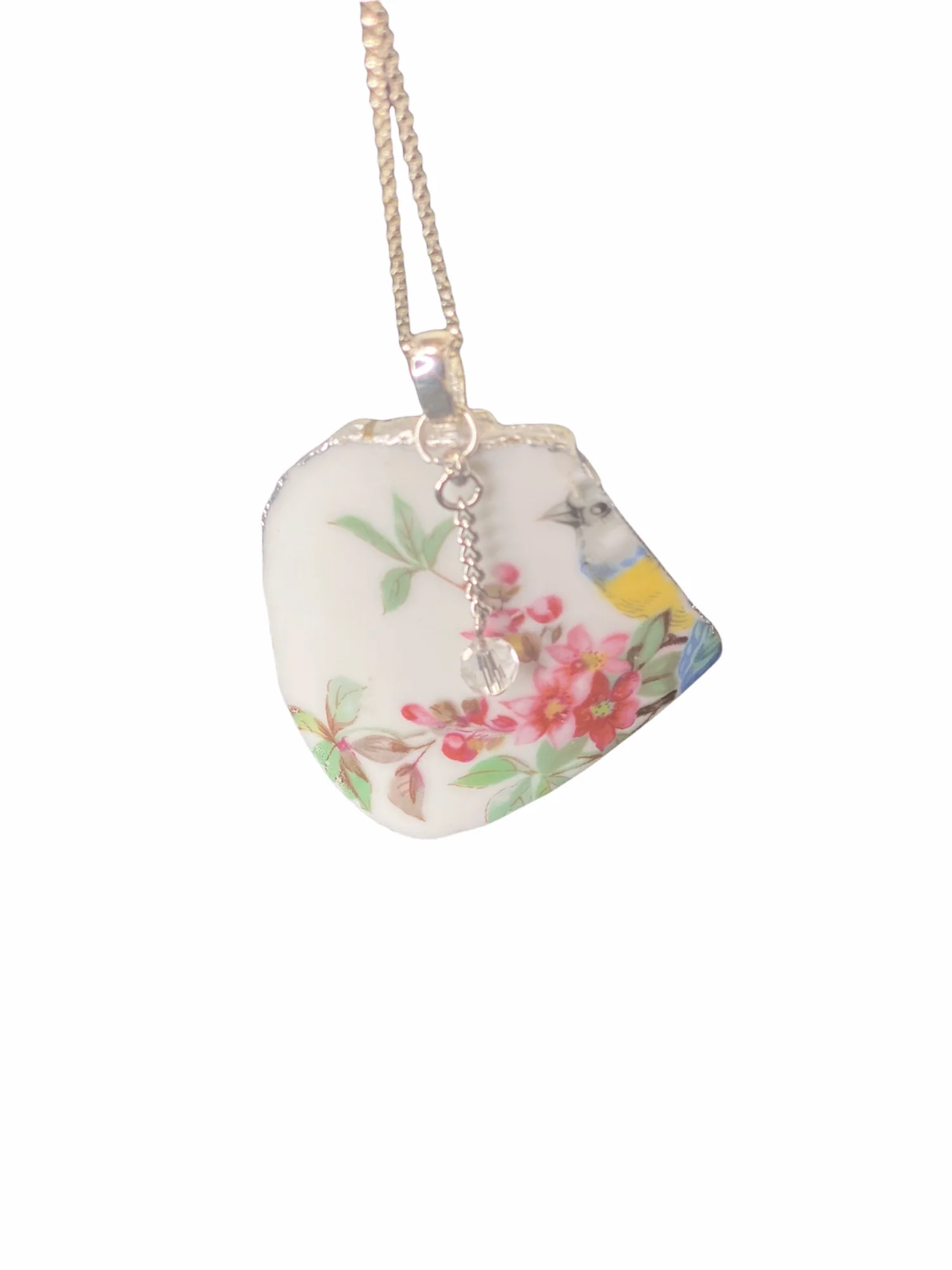 Hand Made Broken China Pendant and Cuff Bracelet Set by Hand Made - Image 10