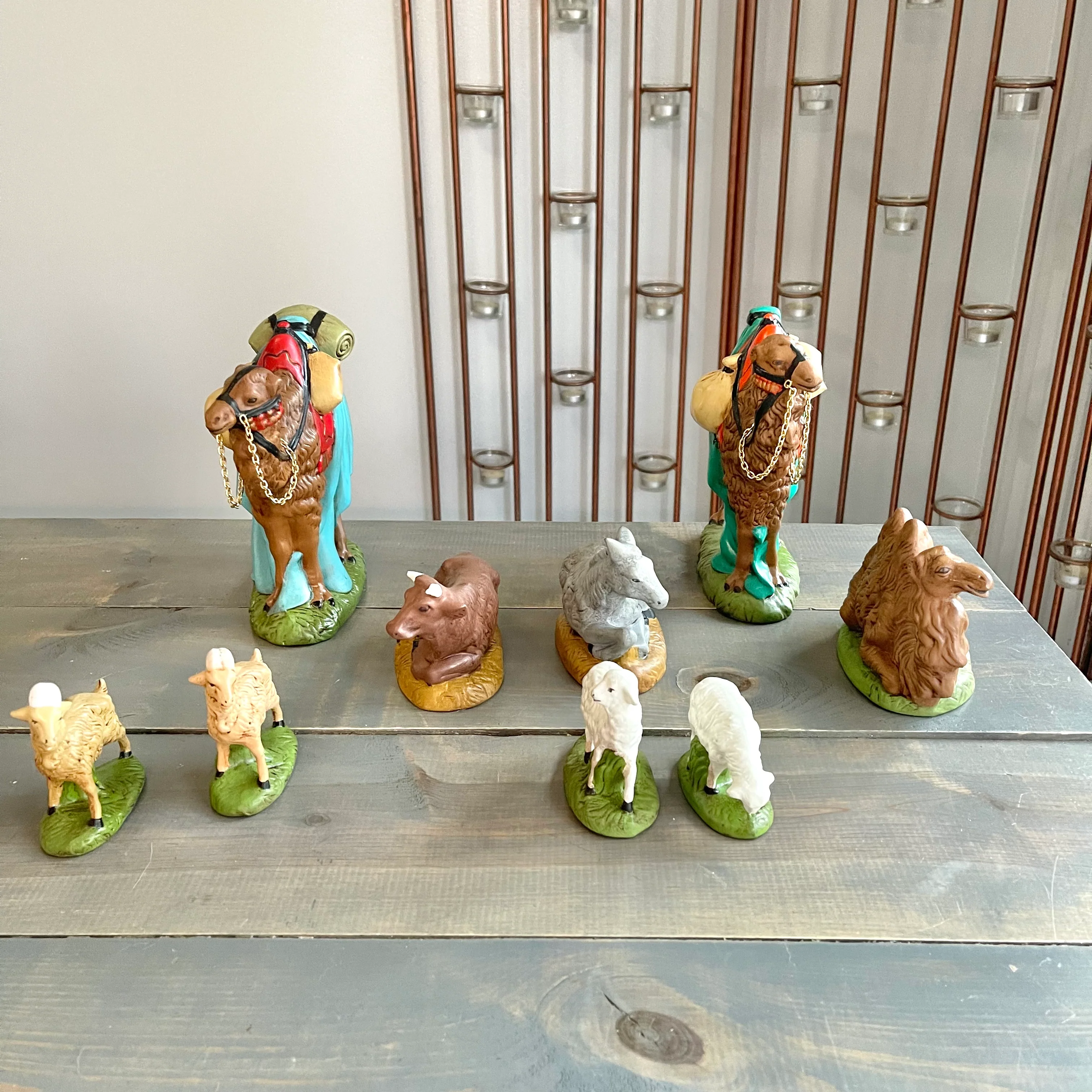 Hand Painted Ceramic Christmas Nativity Set By Atlantic Mold - Image 7