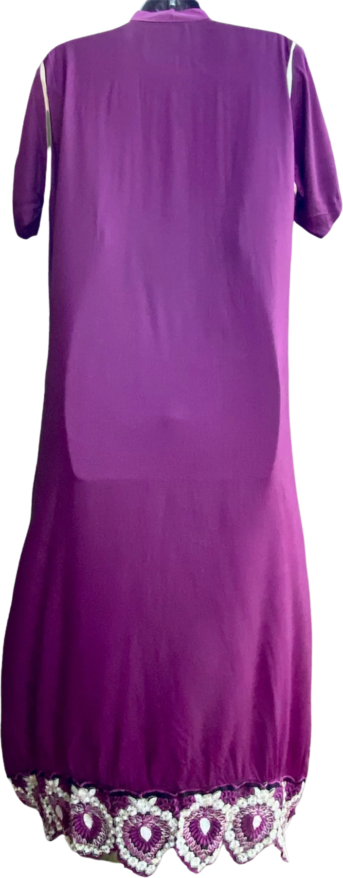 Handmade Geometrical Embroidered Appliqué Dress - Image 2
