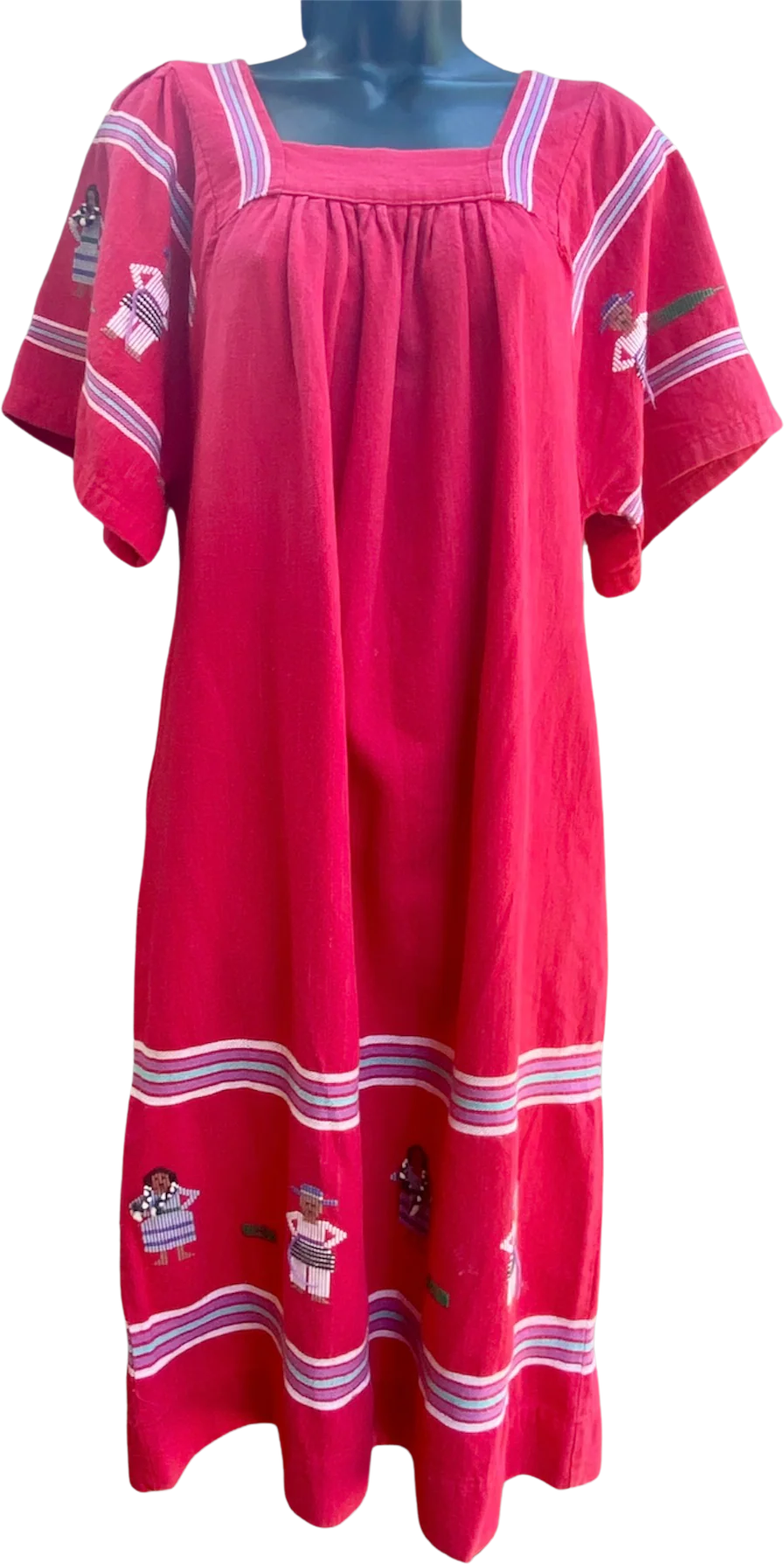 Handmade Hispanic Embroidered Dress