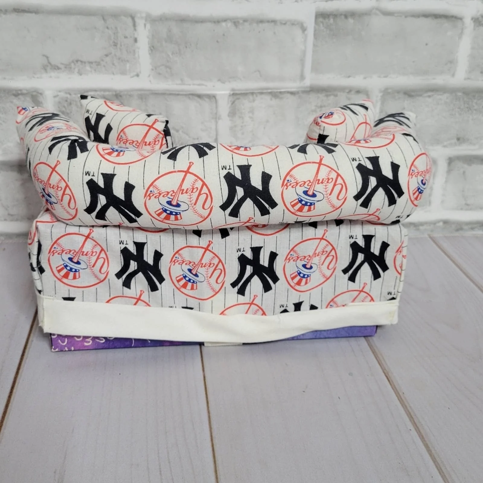 Handmade Ny Yankees Print Tiny Couch Tissue Box Cover - Image 6