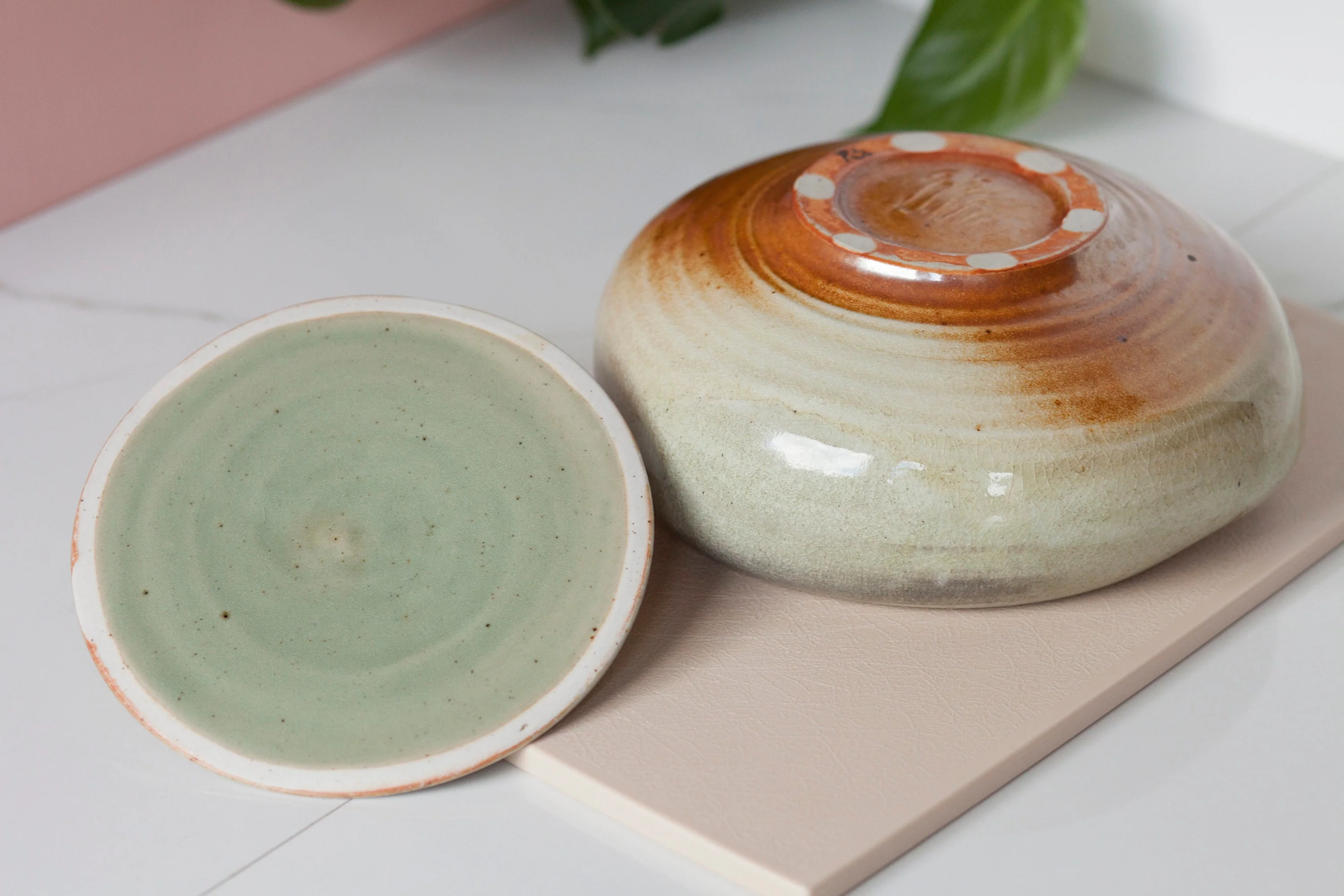 Handmade Studio Pottery Casserole Dish with Lid Vintage Stoneware Dish with Lid - Image 10