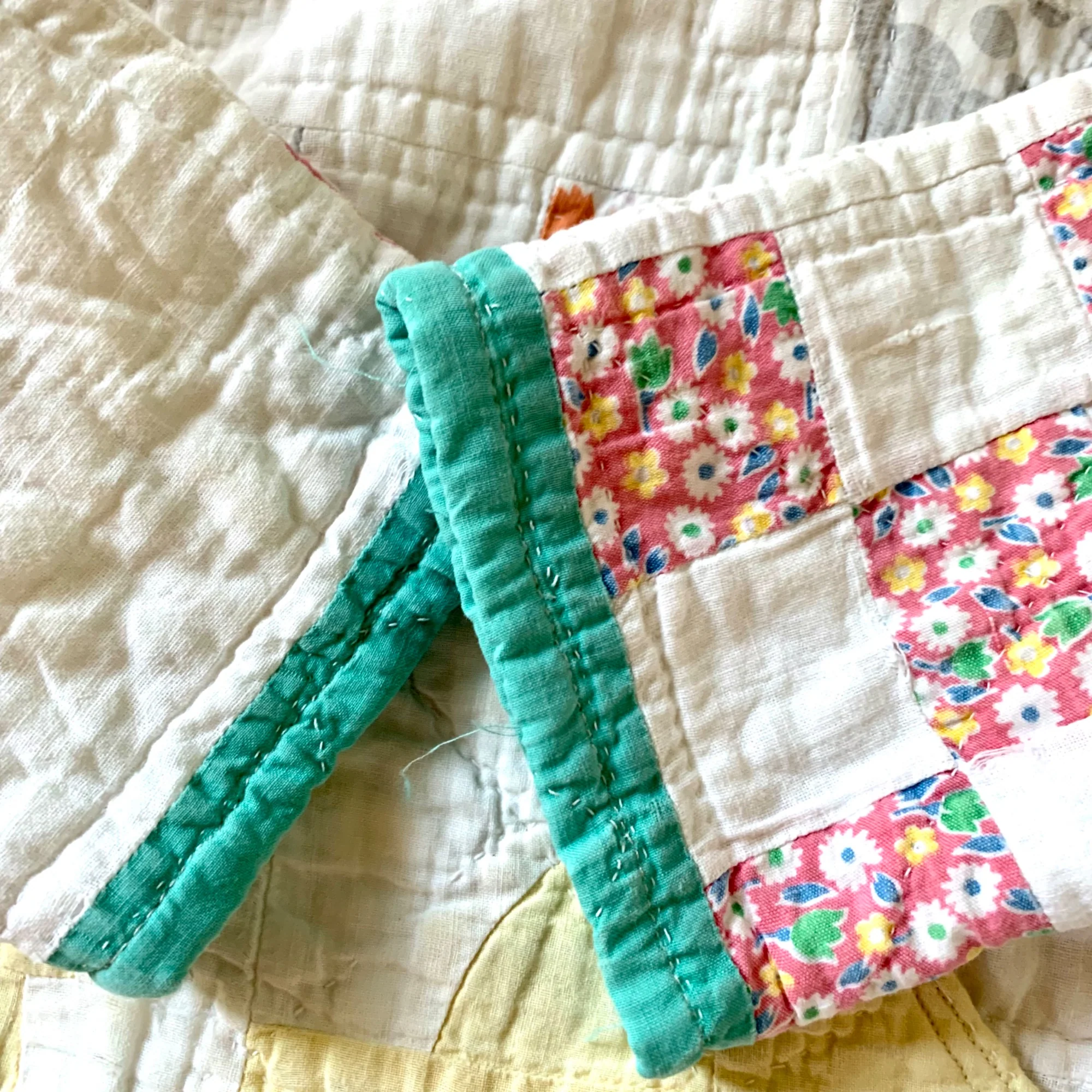 Handmade Toddler Hoodie Crafted From Vintage Quilts with Love 18 Mo Multi Camden by Seams by Rachel - Image 10