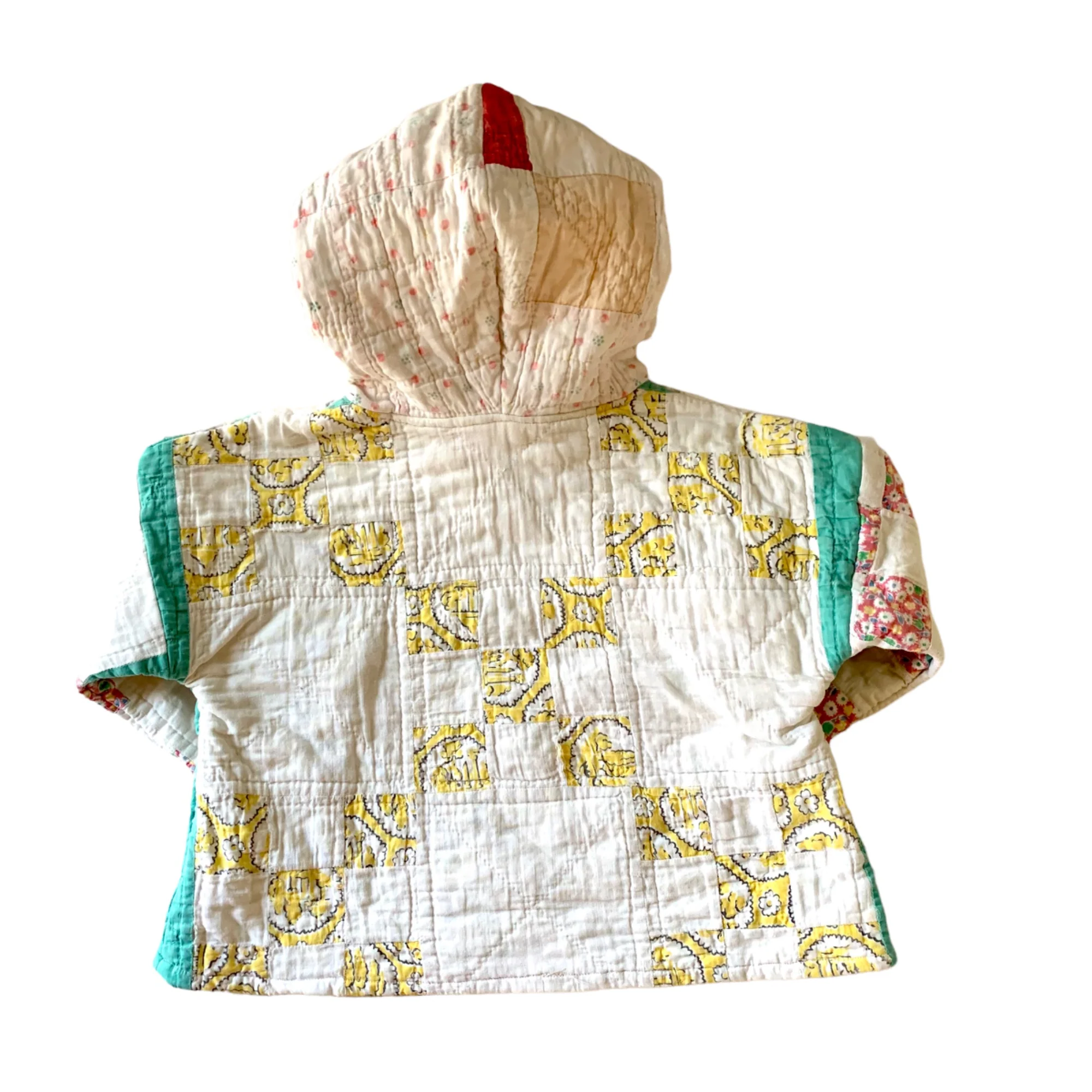 Handmade Toddler Hoodie Crafted From Vintage Quilts with Love 18 Mo Multi Camden by Seams by Rachel - Image 2