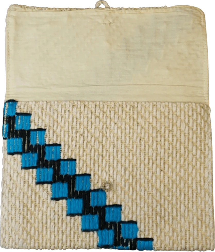 Handmade Woven Yarn Clutch - Image 2