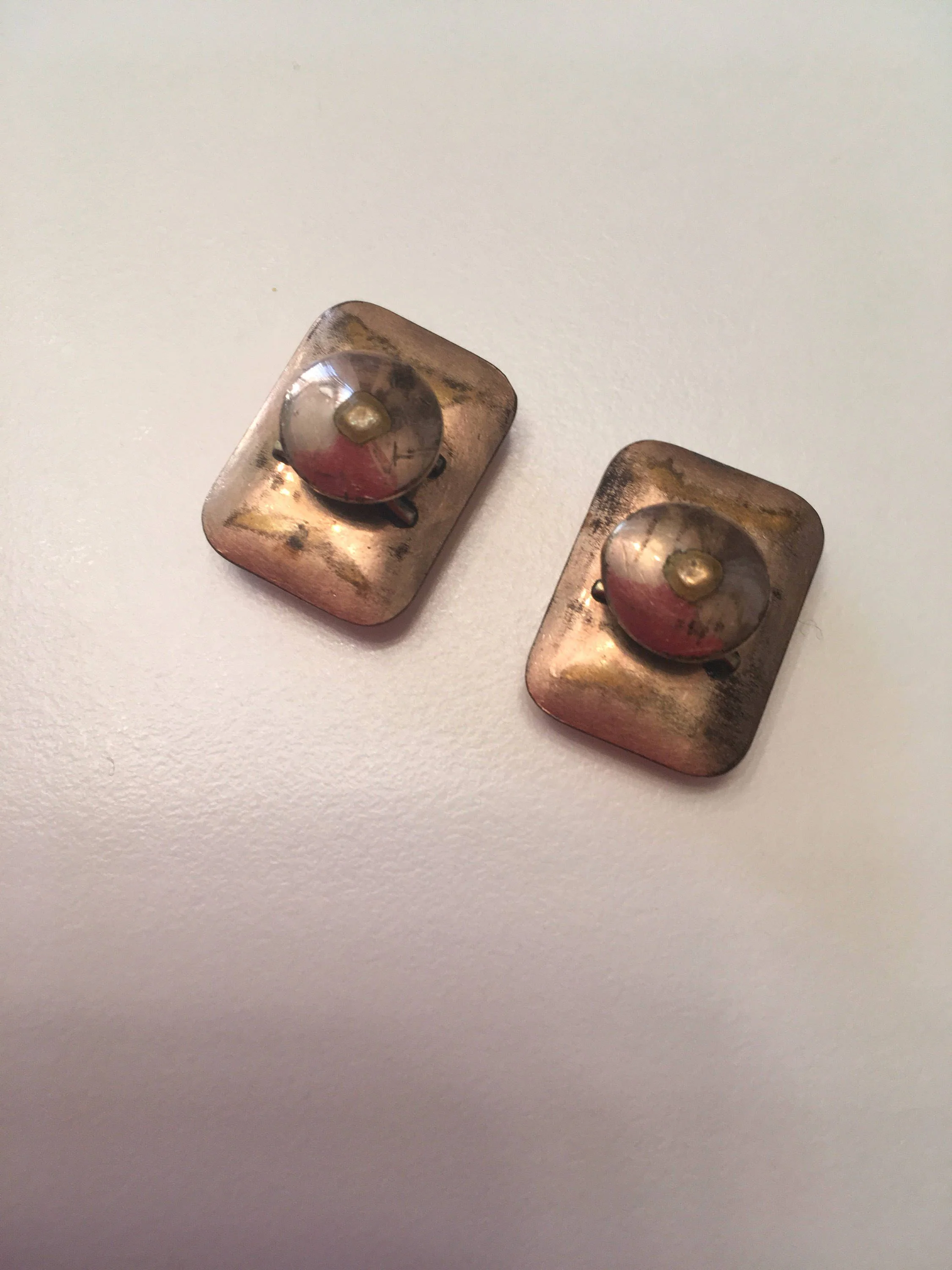 Hardstone Intaglio Initial K Cufflinks Rose Gold  Collar Stud - Image 2