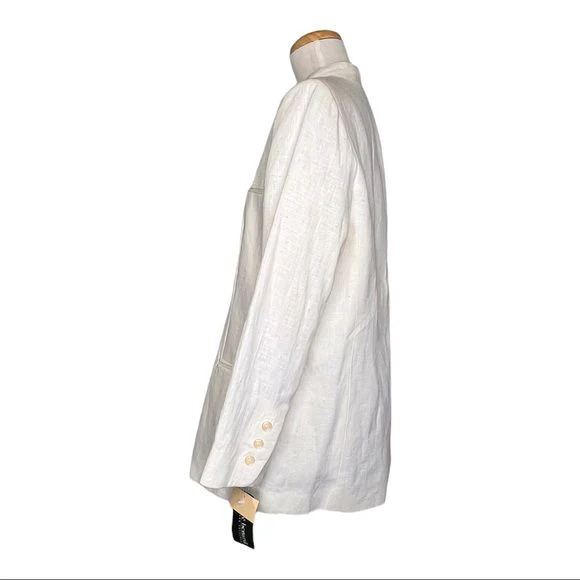 Harvé Benard Vintage Linen Robe Jacket Made In Ukraine Nwt by Benard Holtzman - Image 4