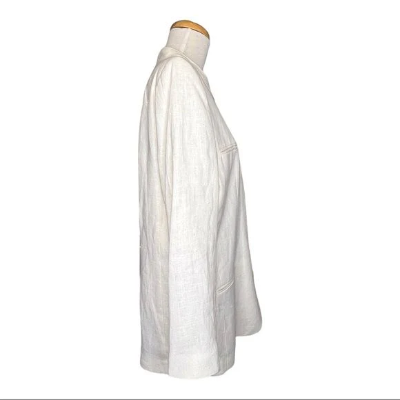 Harvé Benard Vintage Linen Robe Jacket Made In Ukraine Nwt by Benard Holtzman - Image 5
