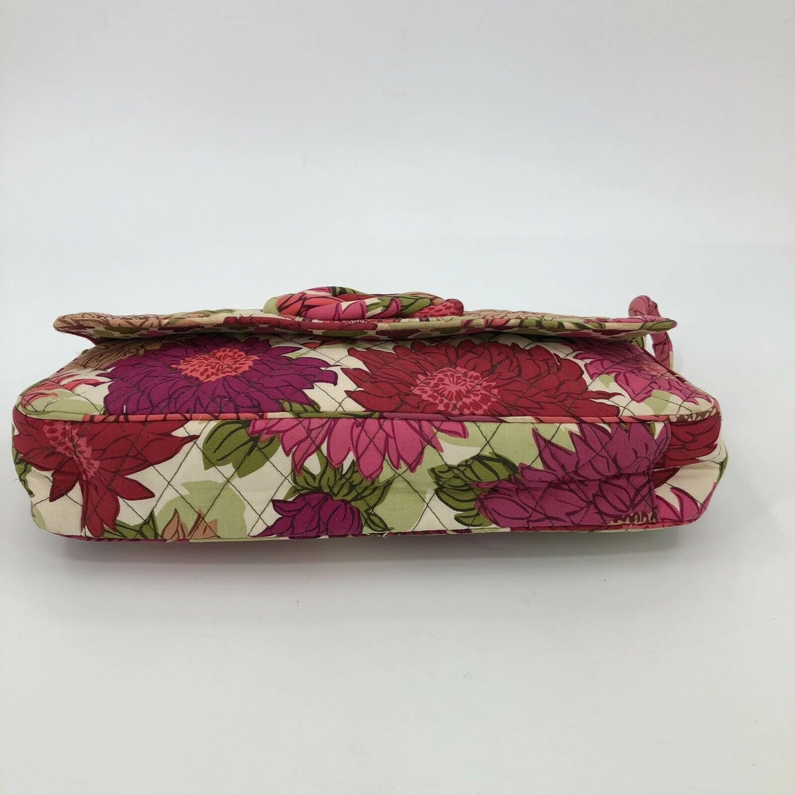 Hello Dahlia Purse Clutch Structured Handbag Pinks Flowers Garden by Vera Bradley - Image 4