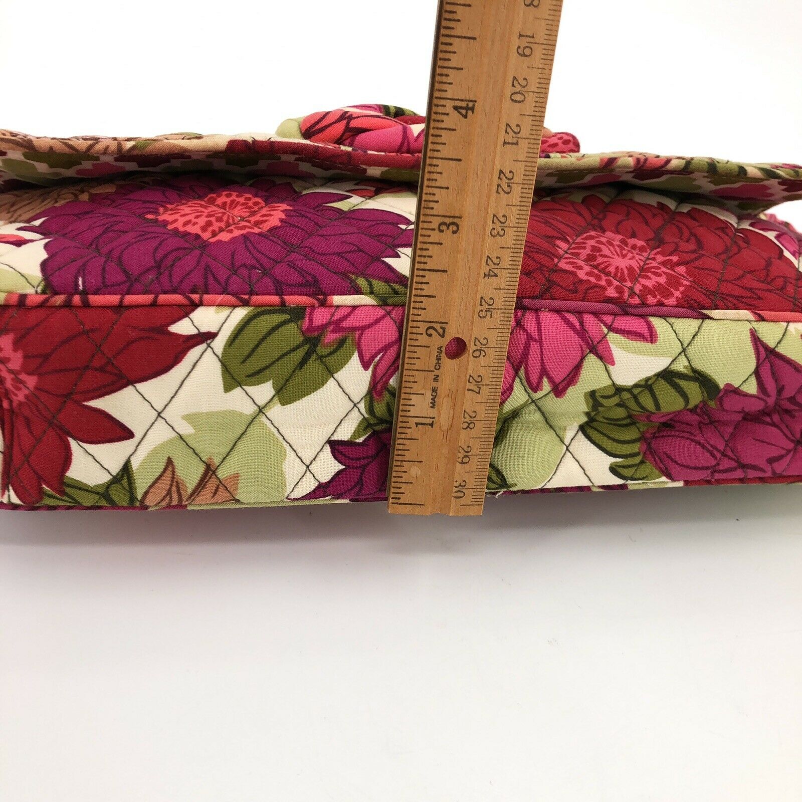 Hello Dahlia Purse Clutch Structured Handbag Pinks Flowers Garden by Vera Bradley - Image 8