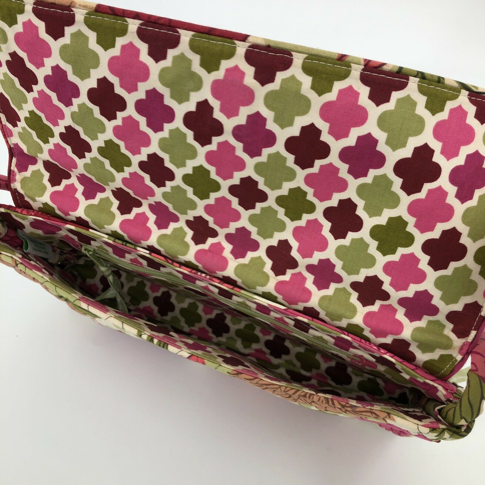 Hello Dahlia Purse Clutch Structured Handbag Pinks Flowers Garden by Vera Bradley - Image 9