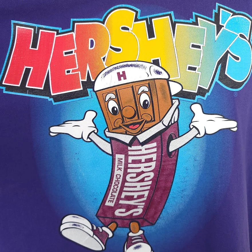 Hershey Chocolate T-Shirt Vintage 90s Hersheys Snack Tee Hip Hop Mens Size Xl - Image 2