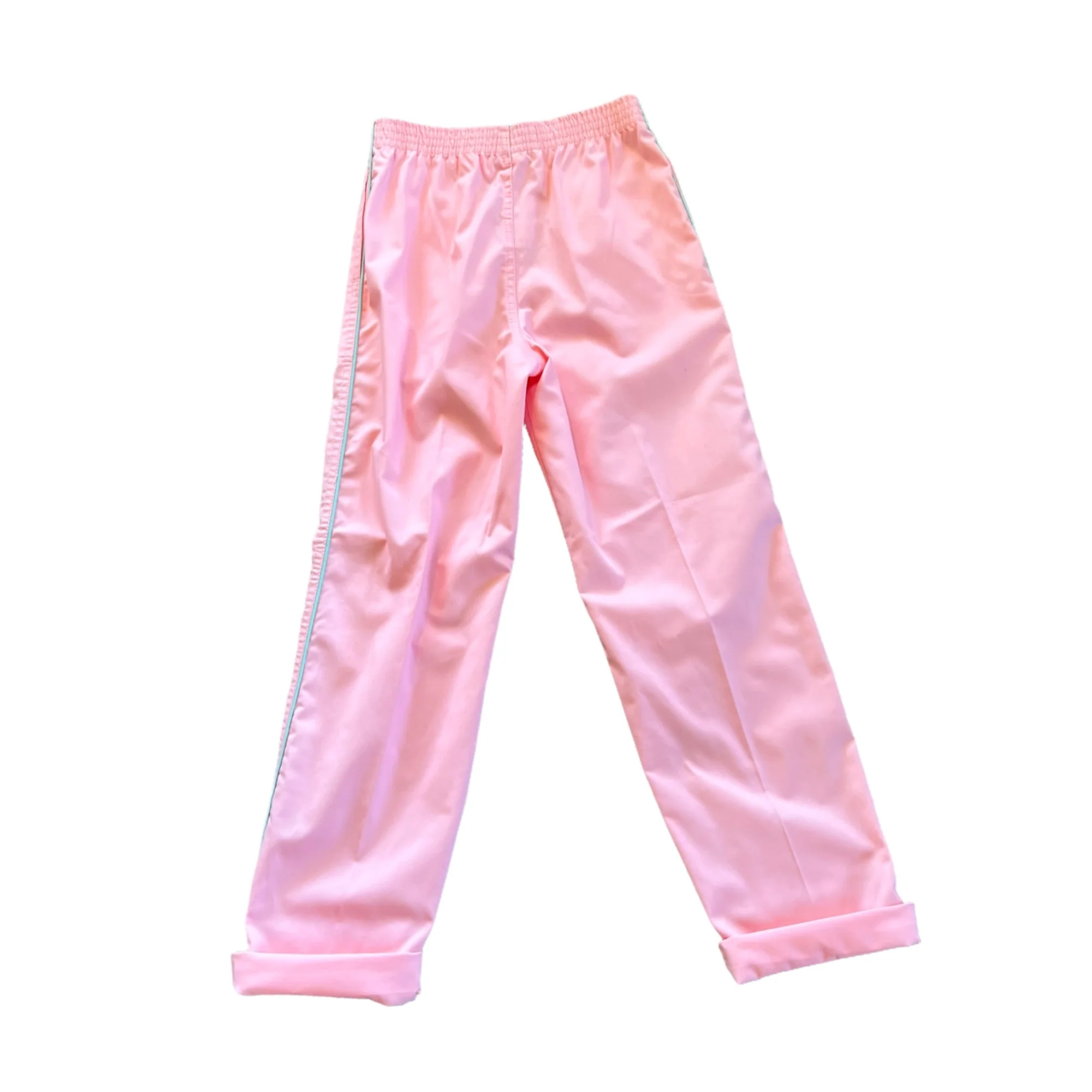 High Rise Bubble Gum Pink Pastel Blue Pants Usa By Wrangler - Image 6