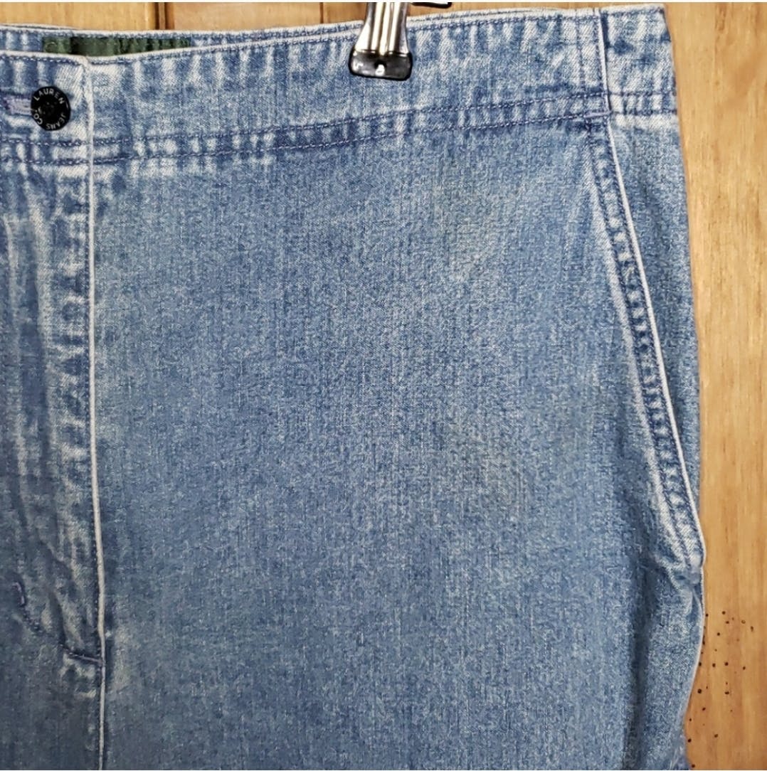 High Waist Cargo Pocket Jeans by Lauren Jeans Co Ralph Lauren - Image 7