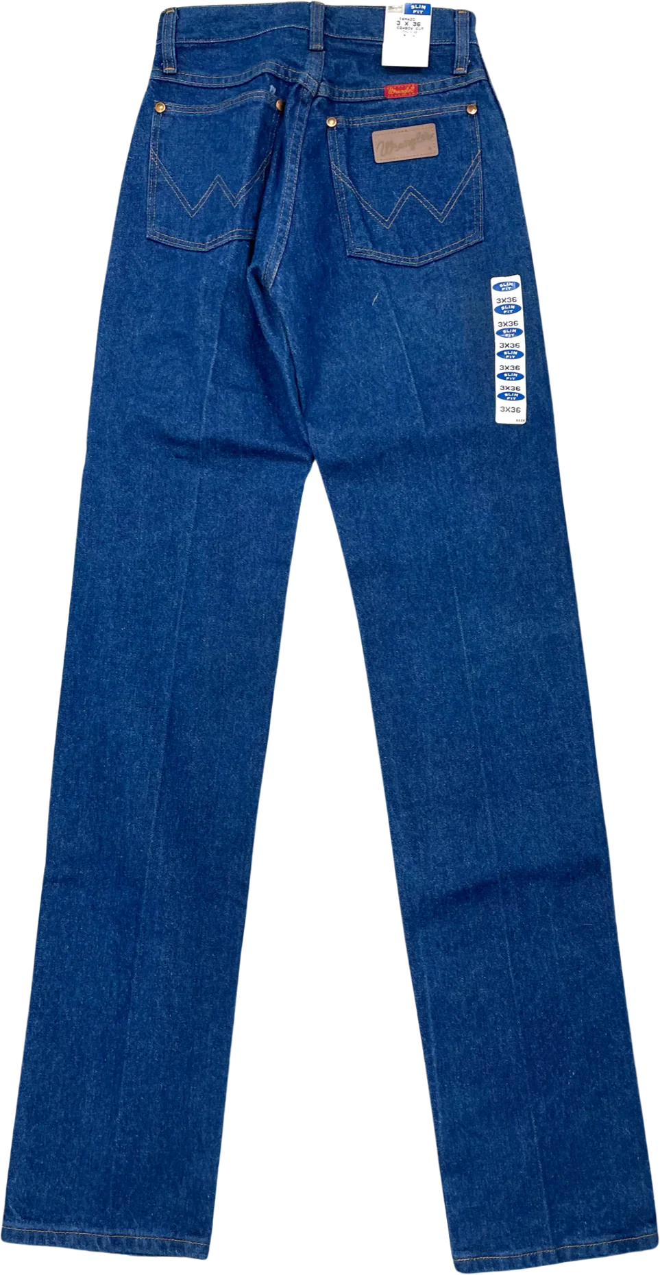 High Waist Cowboy Cut Slim Fit Straight Leg Jeans By Wrangler - Image 2