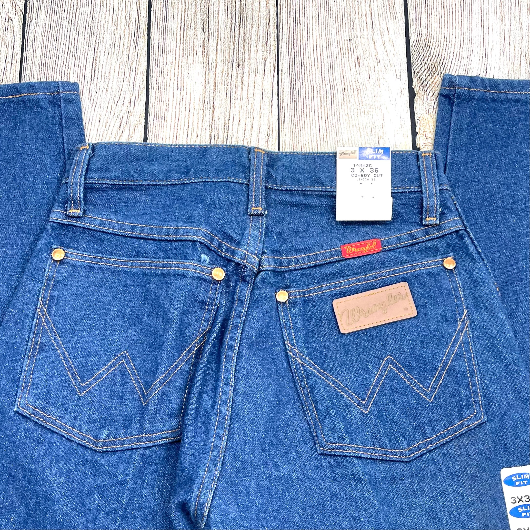 High Waist Cowboy Cut Slim Fit Straight Leg Jeans By Wrangler - Image 7