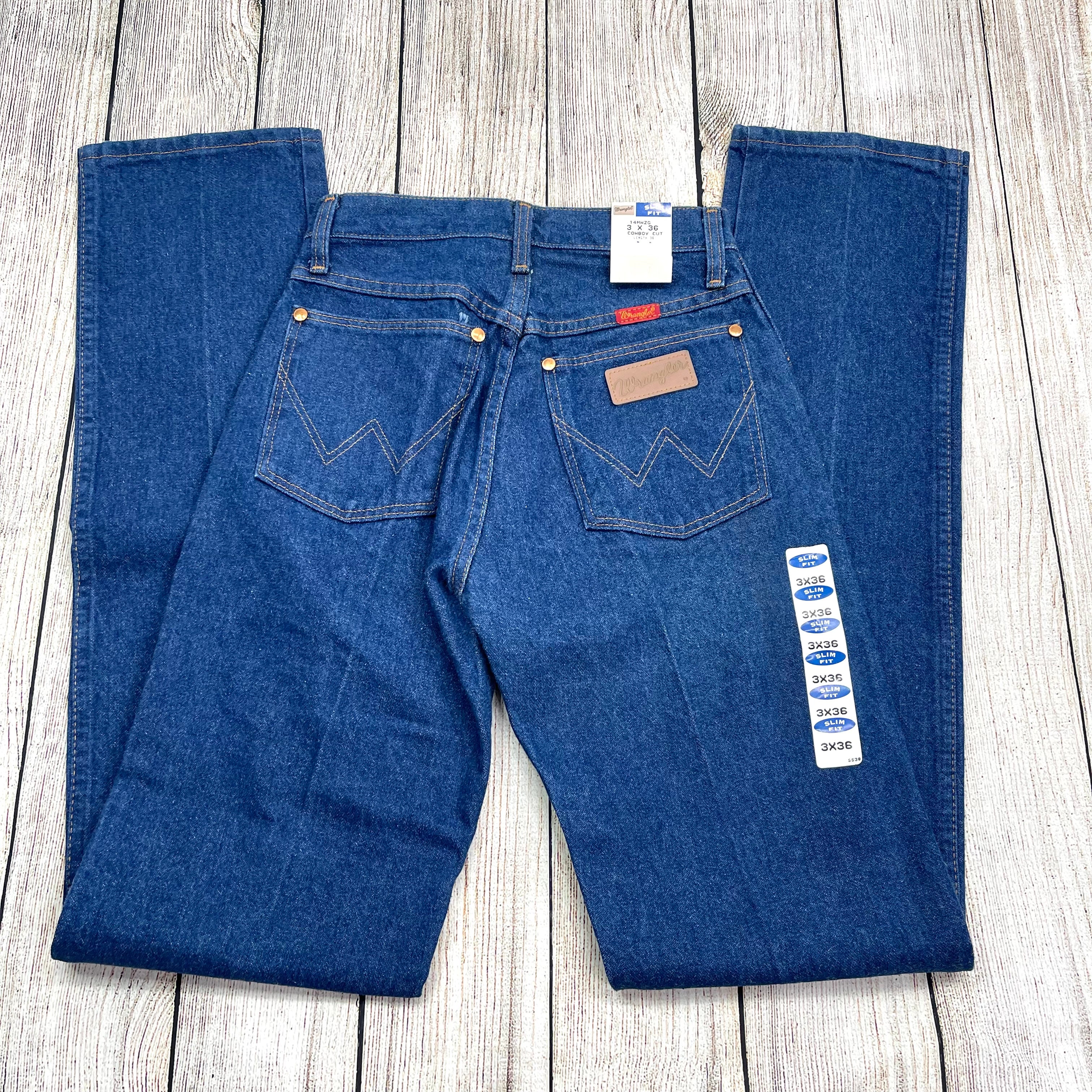 High Waist Cowboy Cut Slim Fit Straight Leg Jeans By Wrangler - Image 8