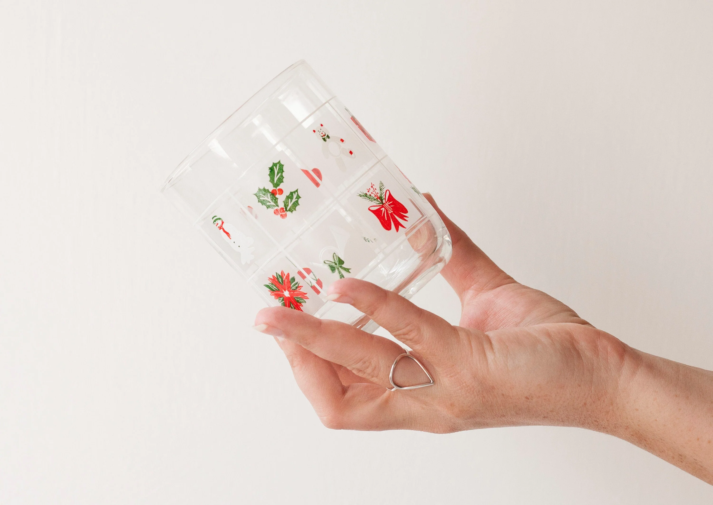 Holiday Themed Libbey Double Old Fashioned Glasses Set of Four - Image 6