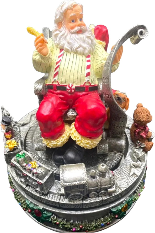 Home for The Holidays Rotating Musical Santa Vintage Centerpiece Music Box New In Box by Home For The Holidays