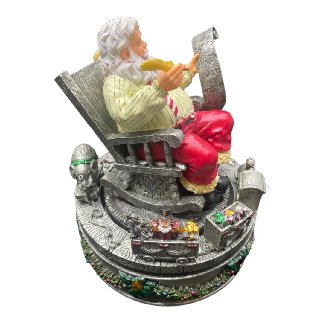 Home for The Holidays Rotating Musical Santa Vintage Centerpiece Music Box New In Box by Home For The Holidays - Image 3