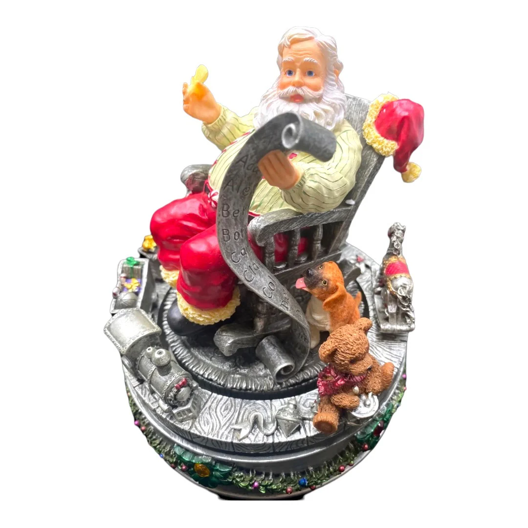 Home for The Holidays Rotating Musical Santa Vintage Centerpiece Music Box New In Box by Home For The Holidays - Image 4