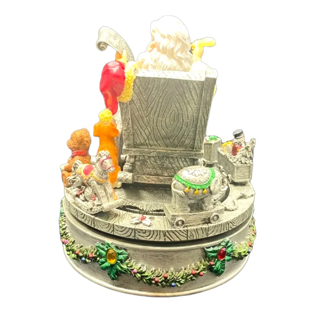 Home for The Holidays Rotating Musical Santa Vintage Centerpiece Music Box New In Box by Home For The Holidays - Image 5