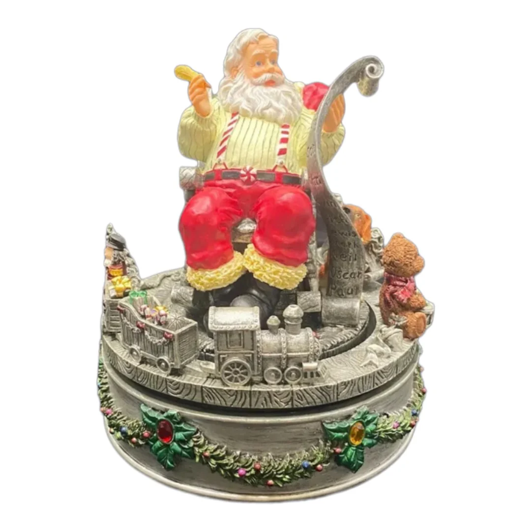 Home for The Holidays Rotating Musical Santa Vintage Centerpiece Music Box New In Box by Home For The Holidays - Image 6