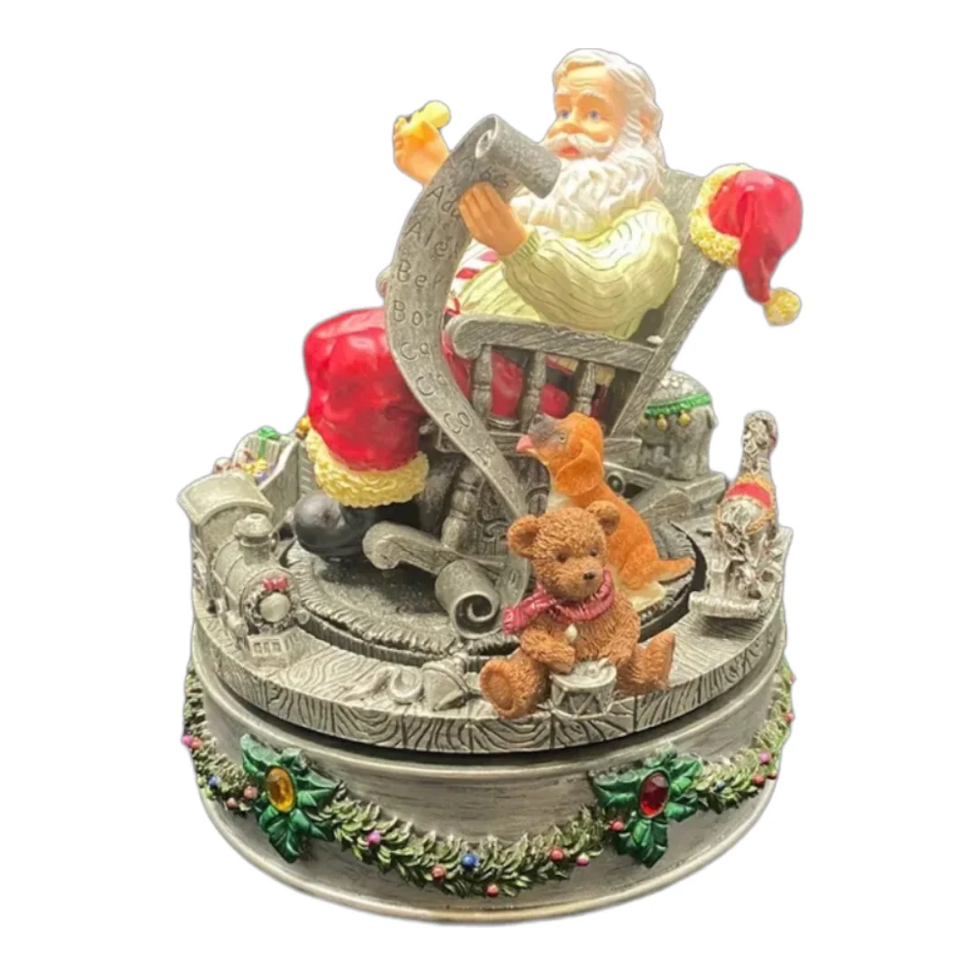 Home for The Holidays Rotating Musical Santa Vintage Centerpiece Music Box New In Box by Home For The Holidays - Image 7