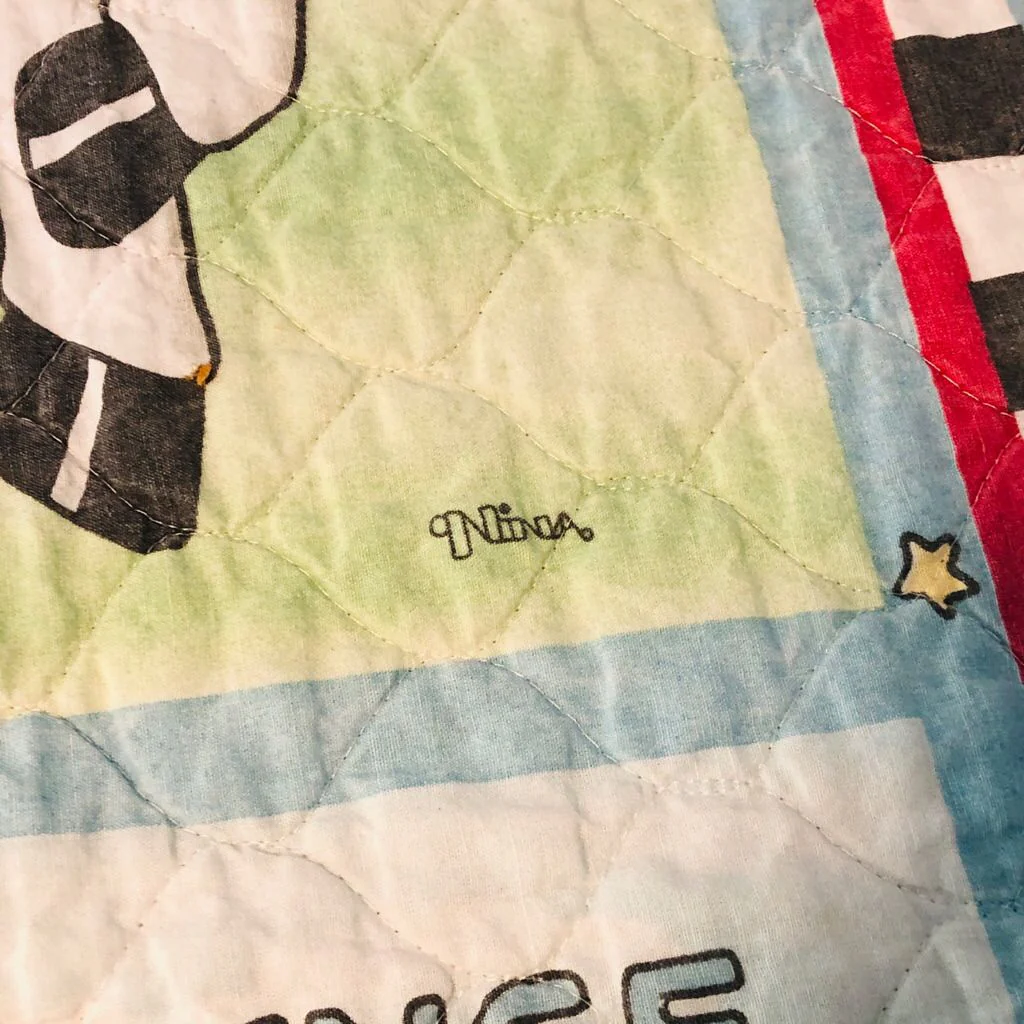 Home On The Range Cowboy Bunny Horse Rodeo Baby Blanket Quilt by Nina Shaffer - Image 4