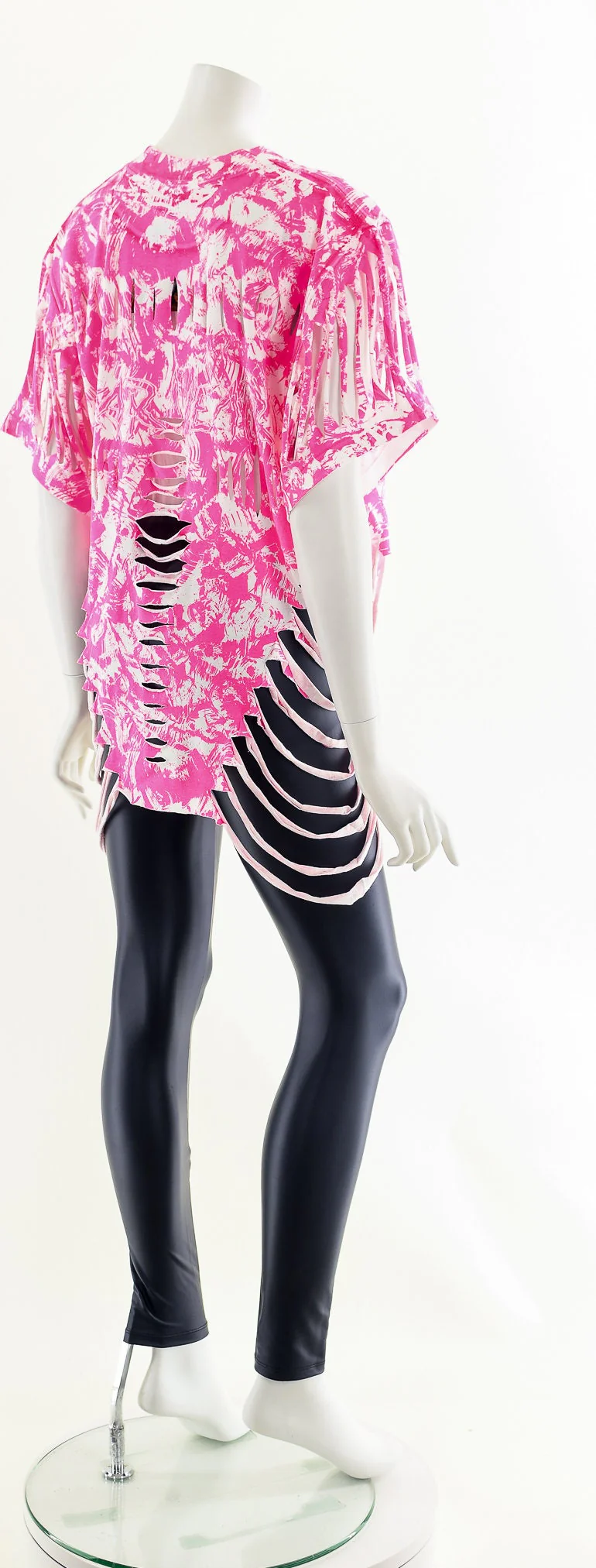 Hot Pink Distressed 80s Tee (deadstock) by Tear Wear - Image 6