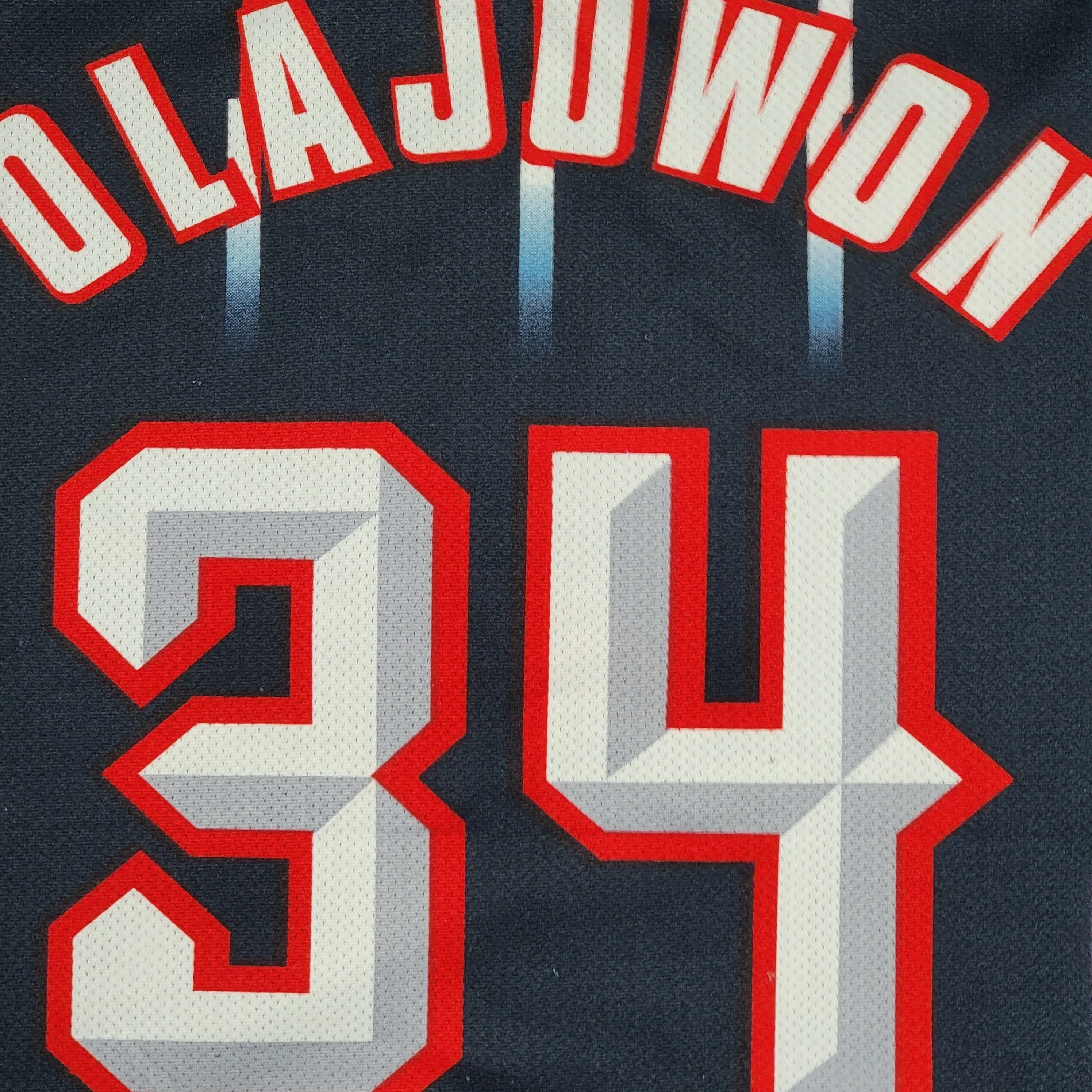 Houston Rockets Vintage 90s Hakeem Olajuwon Champion Basketball Jersey - Size Small S by Champion - Image 3