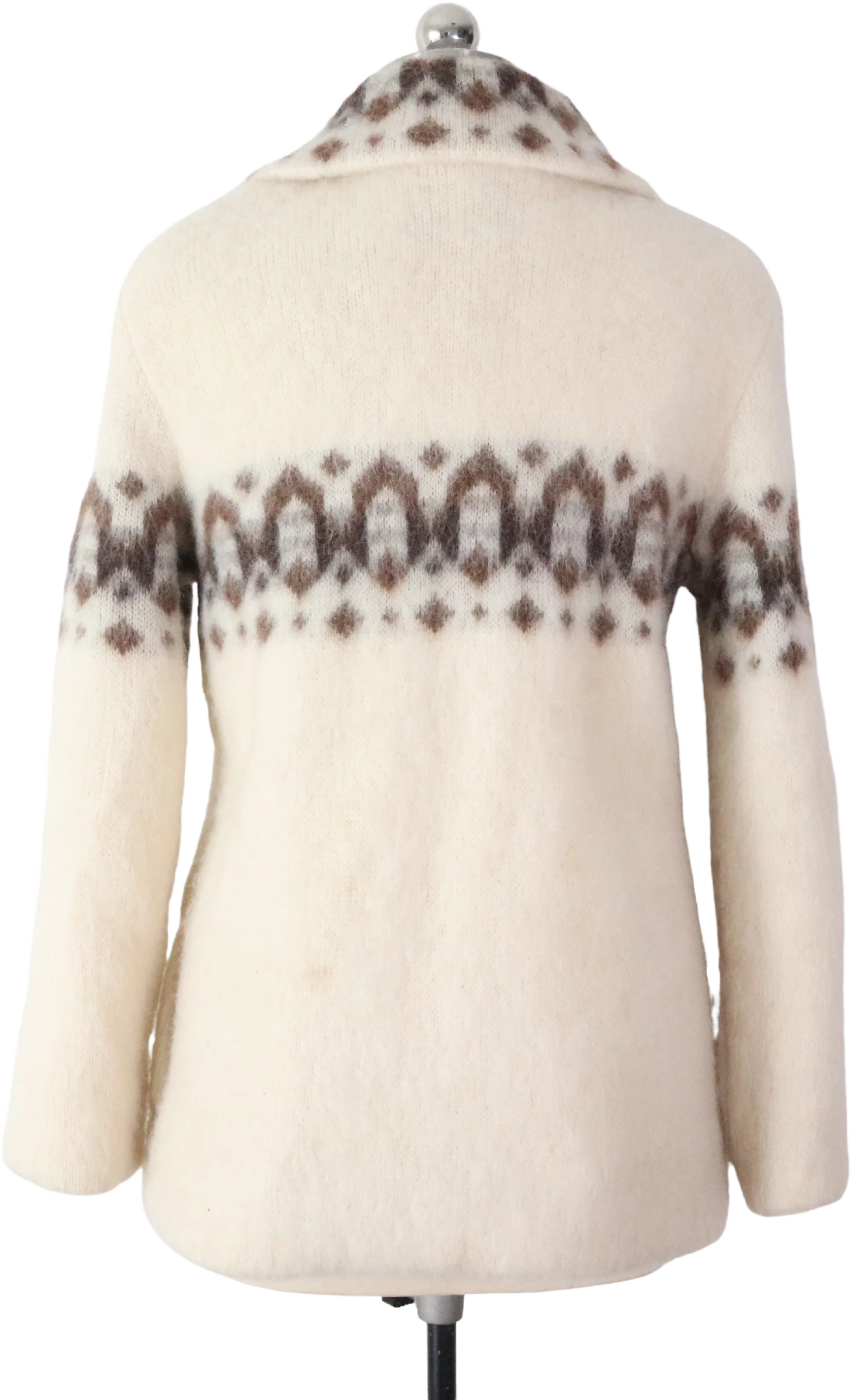Icelandic Fair Isle Pure Wool Sweater Jacket By Icewool - Image 2