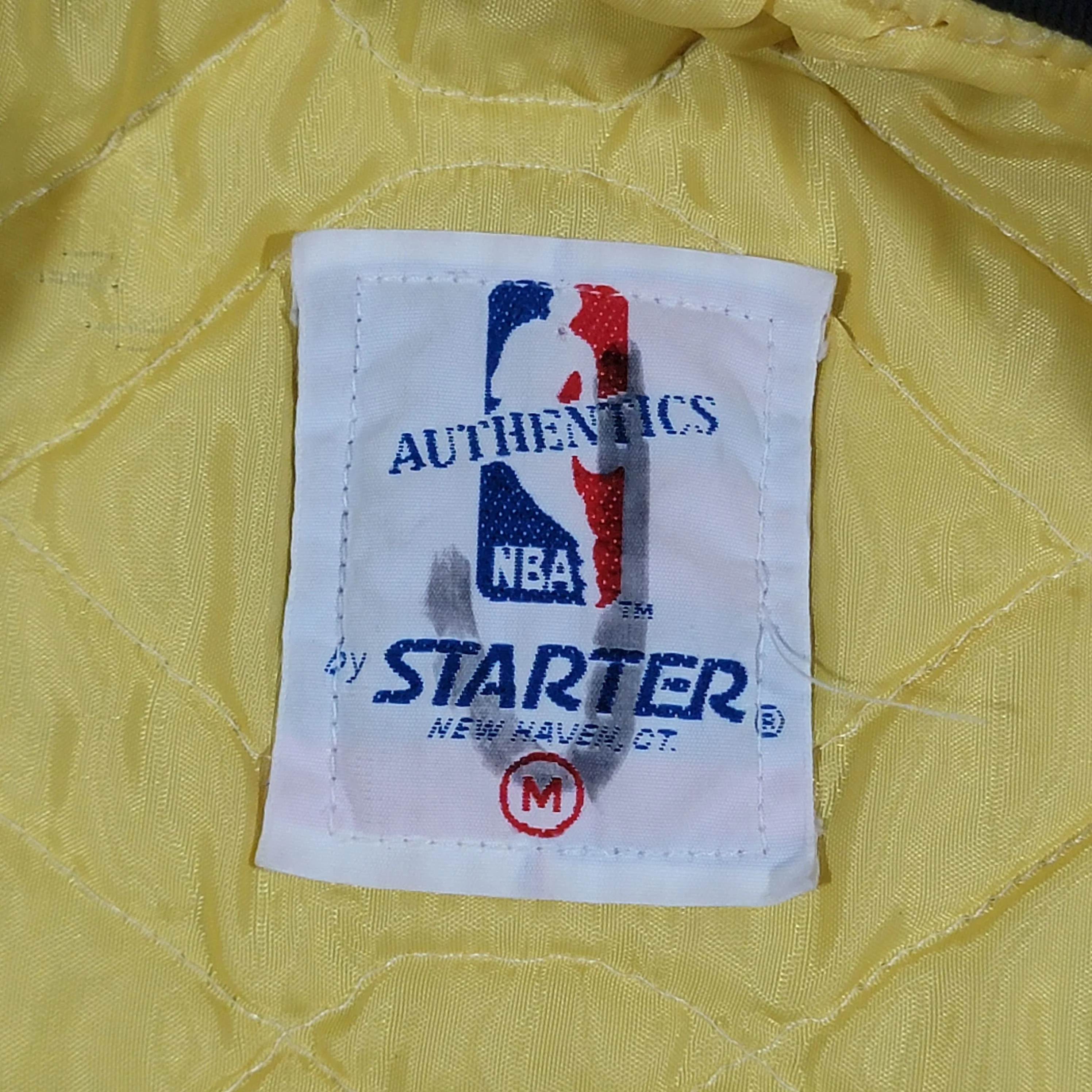 Indiana Pacers Vintage 80s Starter Satin Bomber Jacket - Size Men's Medium M - Image 5