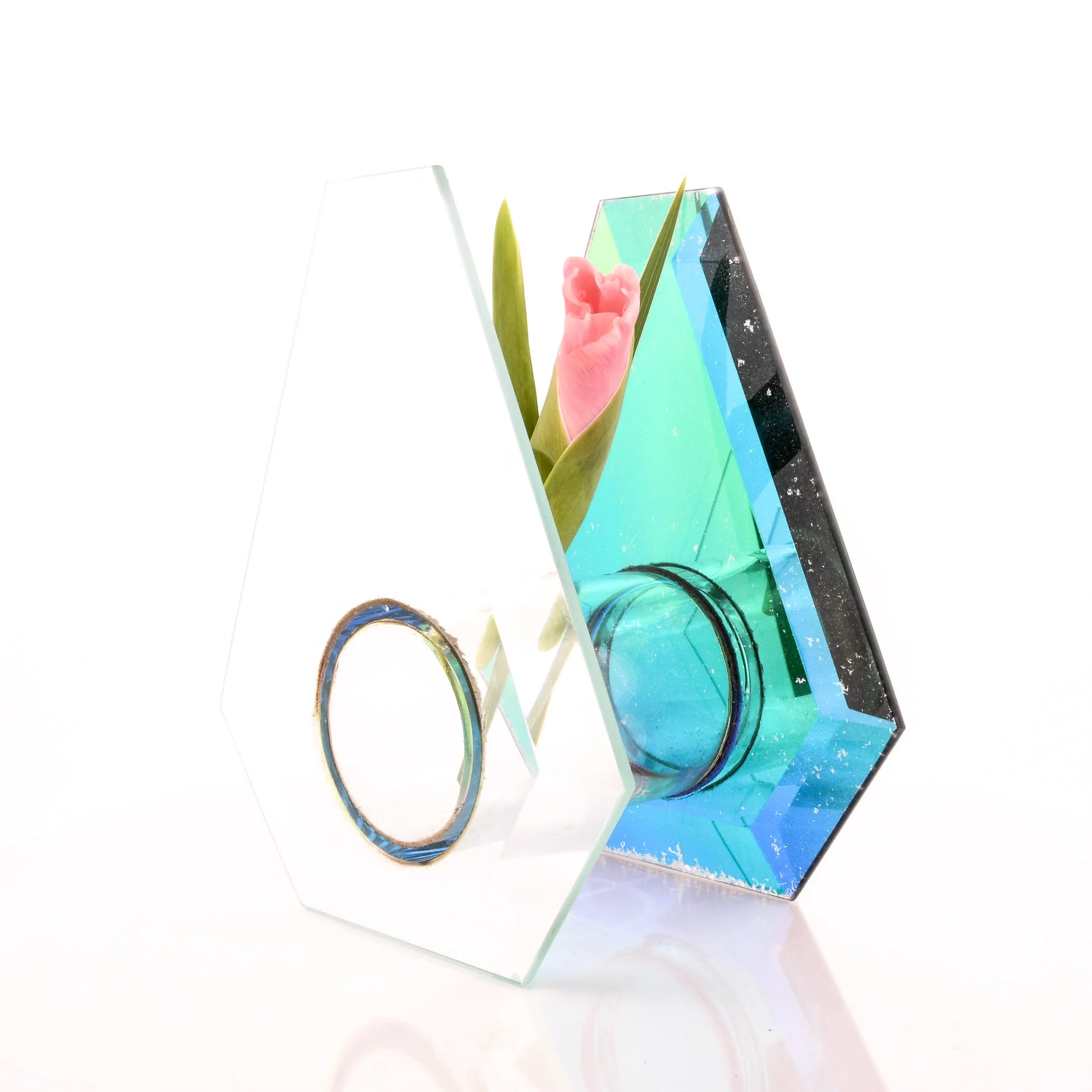 Iridescent Mirror Planter Vase - Image 2