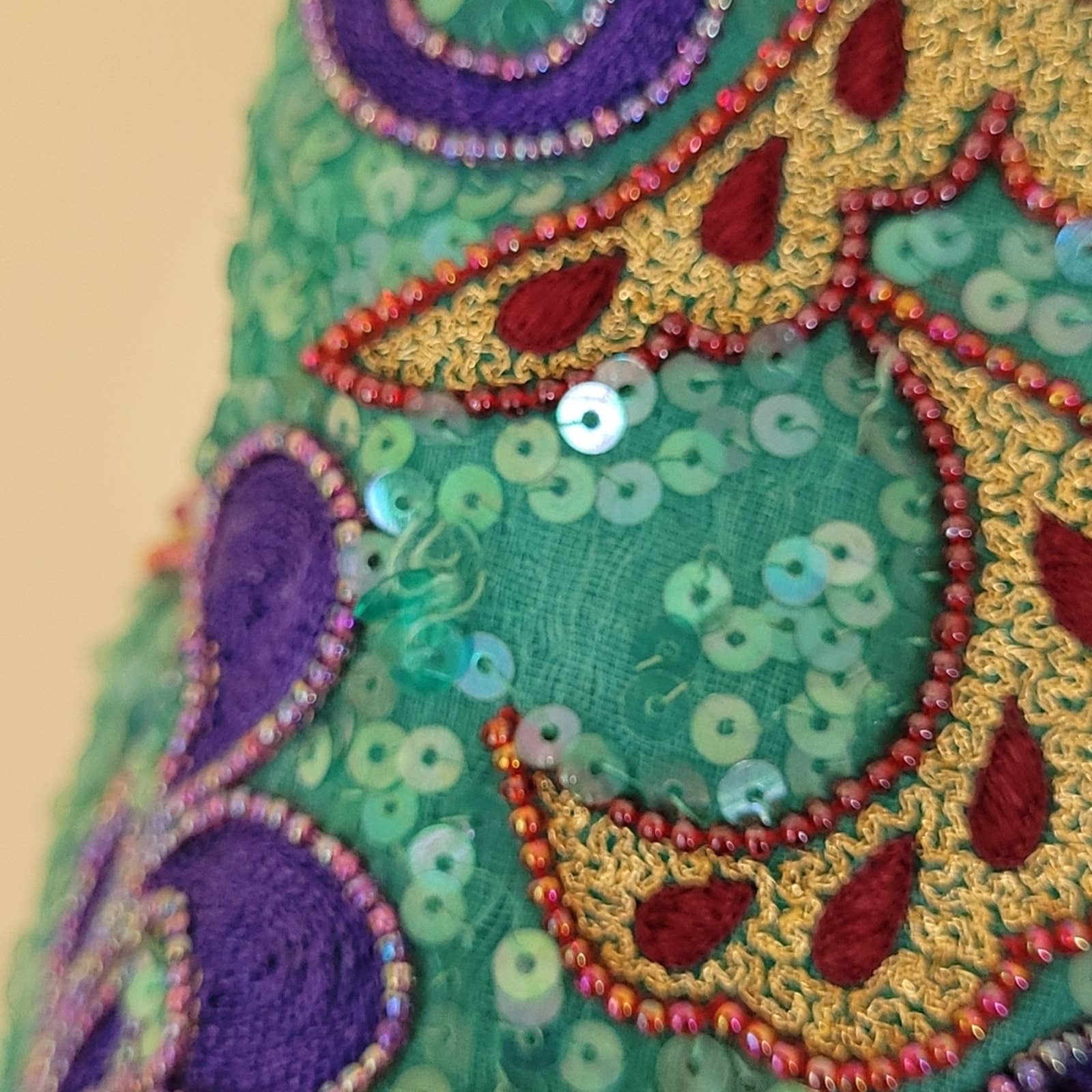 Isabell Gerhart Aqua Blue Embellished Gown Dress By Mary McFadden - Image 10