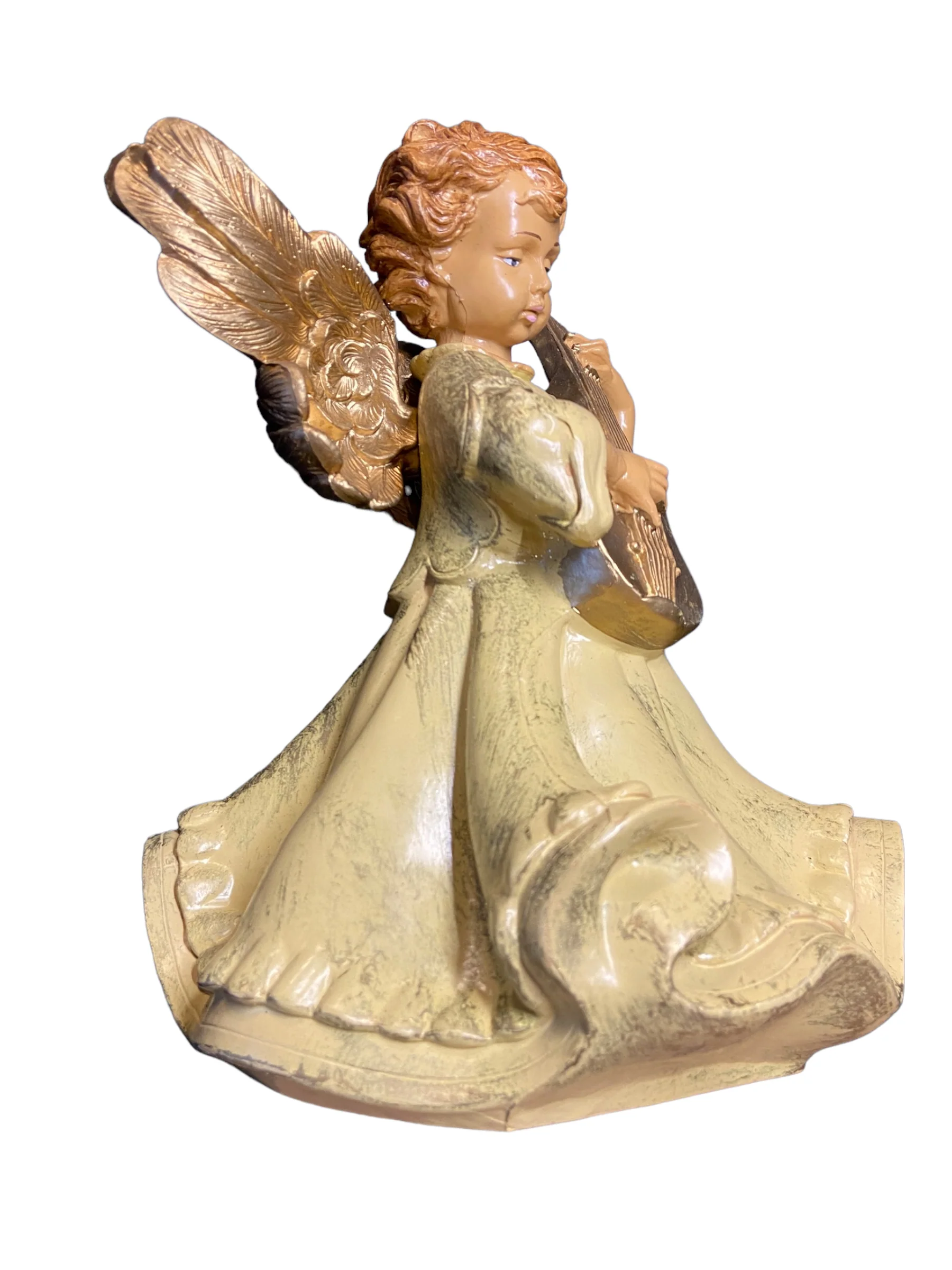 Italian Angel Figurine Guitar 8" Depose Fontanini - Image 5