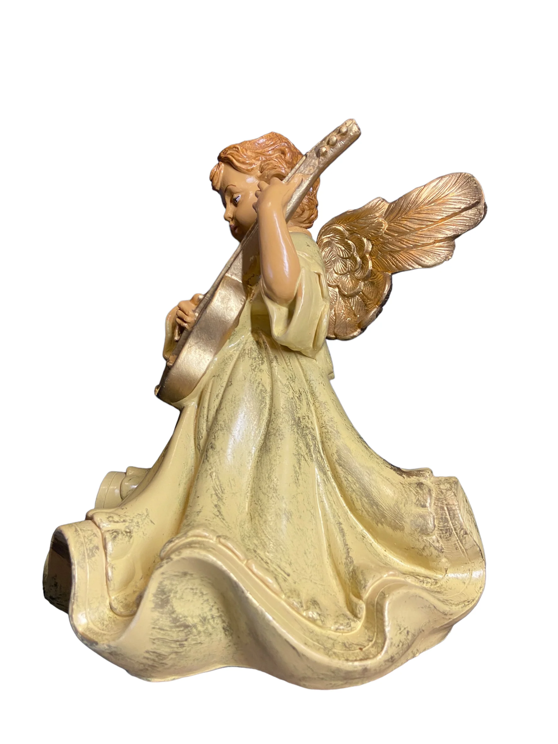 Italian Angel Figurine Guitar 8" Depose Fontanini - Image 7
