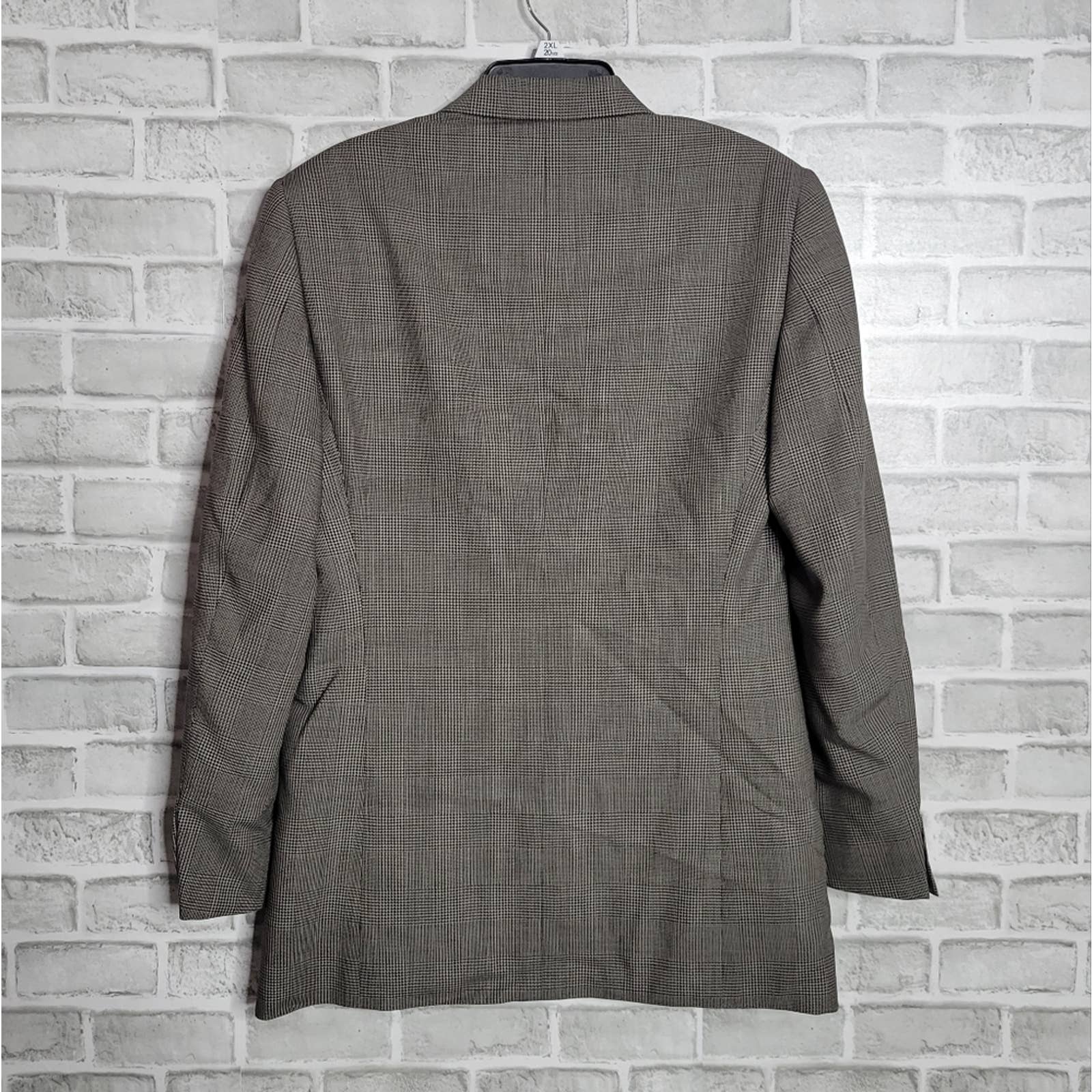 Italian Wool Plaid Blazer by Giorgio Armani - Image 2