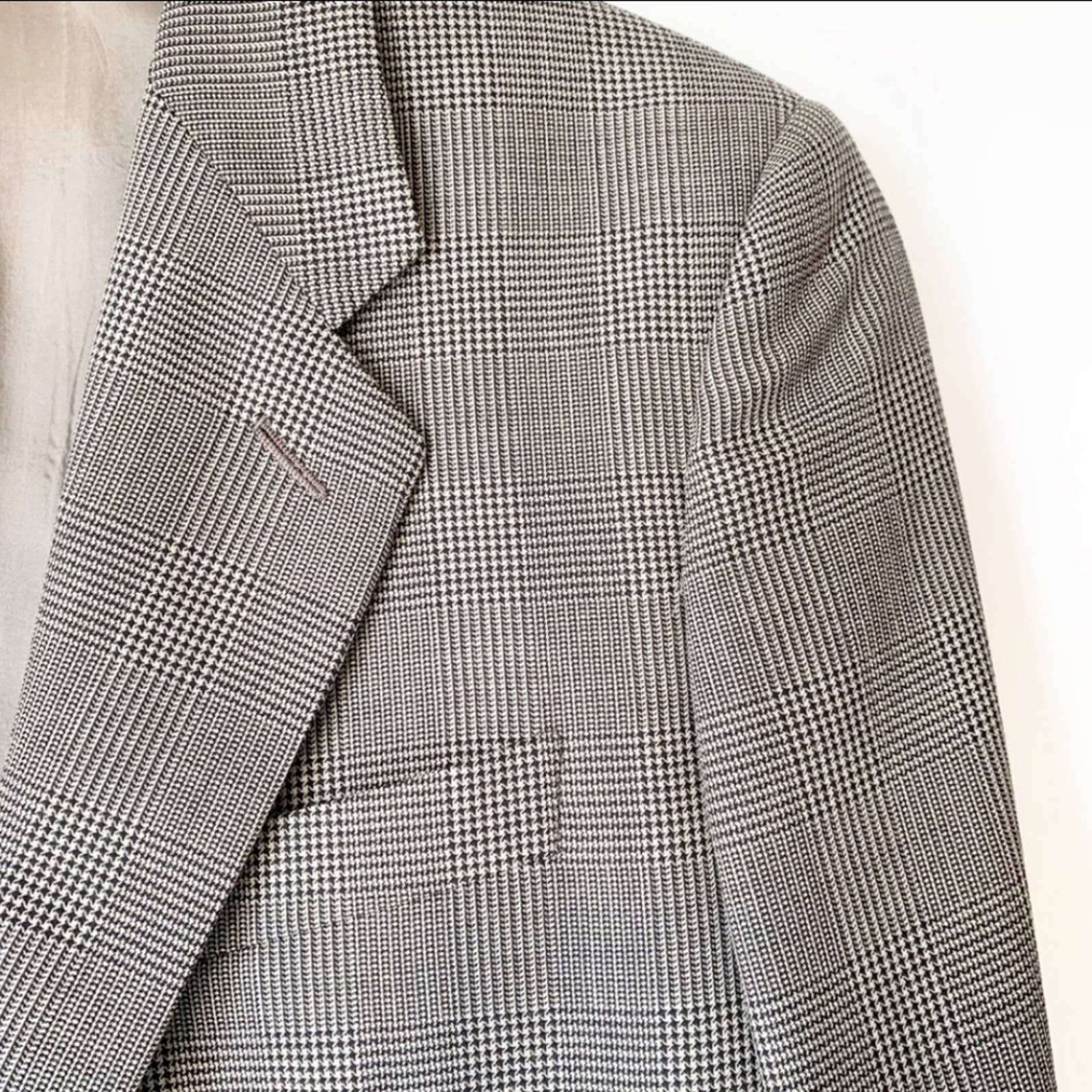 Italian Wool Plaid Blazer by Giorgio Armani - Image 3