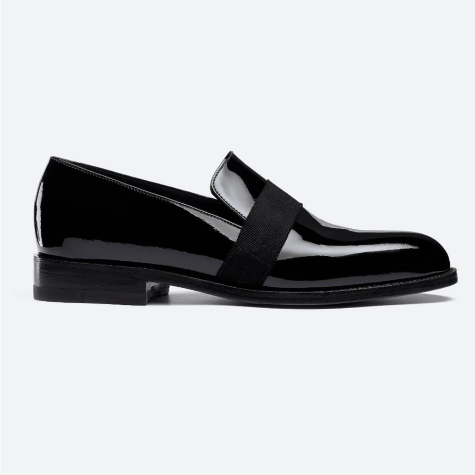 J M Weston Black Patent Calf Leather Tuxedo Loafers by JM Weston - Image 2