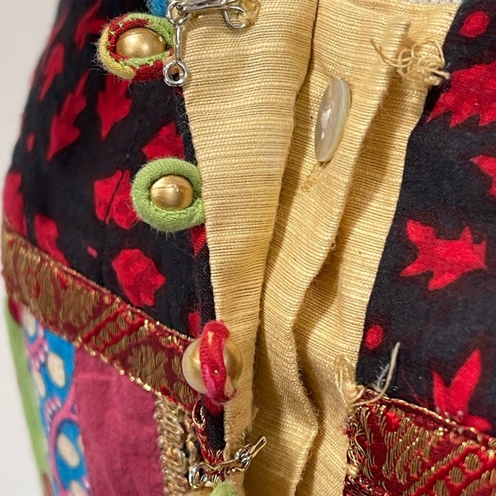J. Peterman Jaisalmer Dress Small Patchwork Print Midi Length Party Nwot by J. Peterman - Image 7