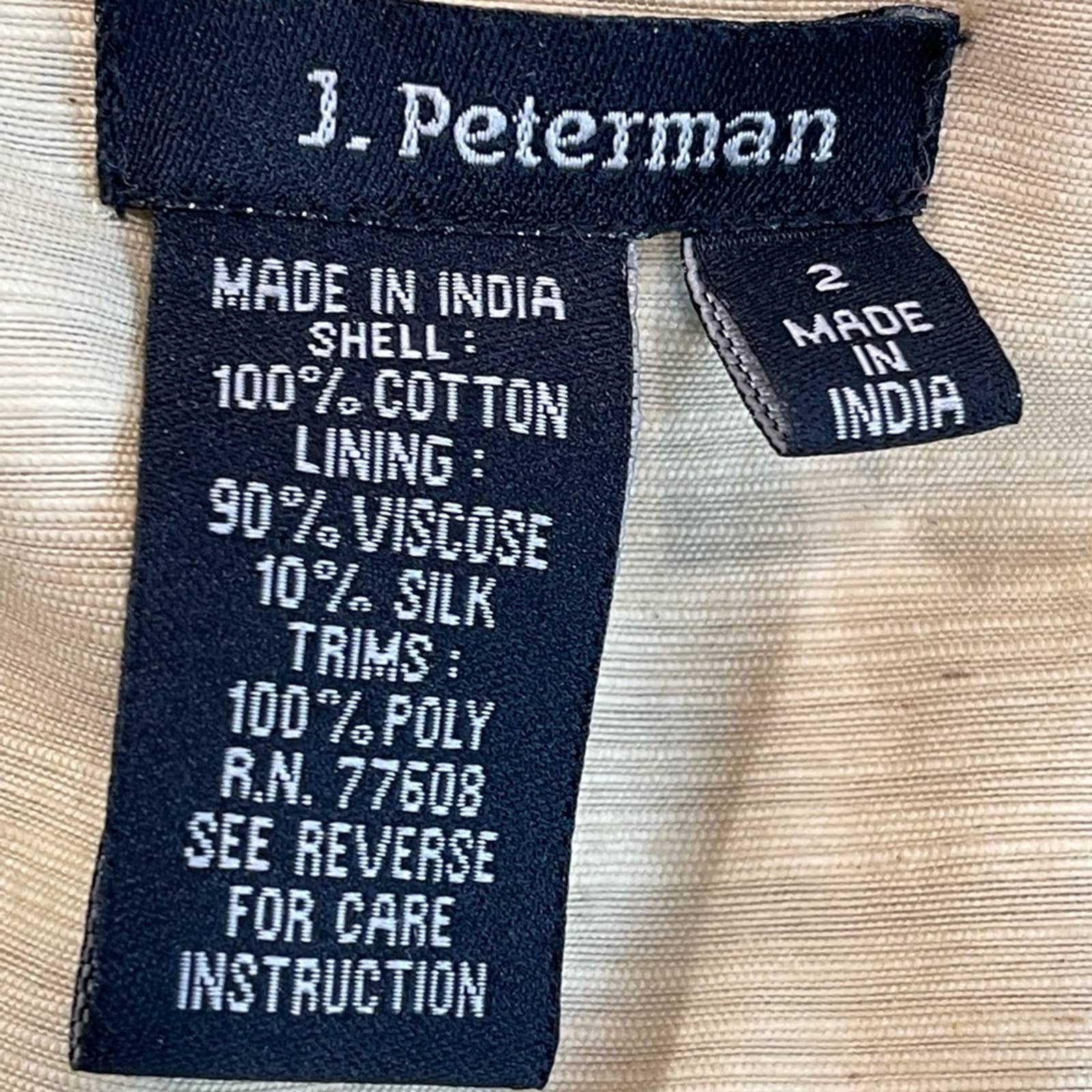 J. Peterman Jaisalmer Dress Small Patchwork Print Midi Length Party Nwot by J. Peterman - Image 8