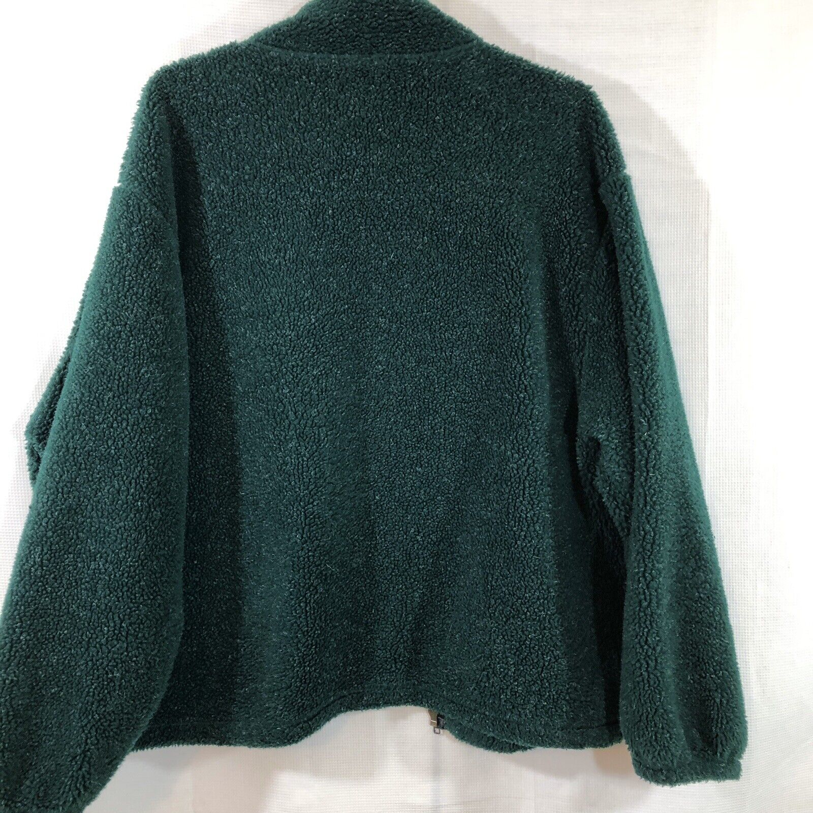 Jacket Womens Large Forest Green Full Zip Thick Unlined by Bear Fleece Performance - Image 2