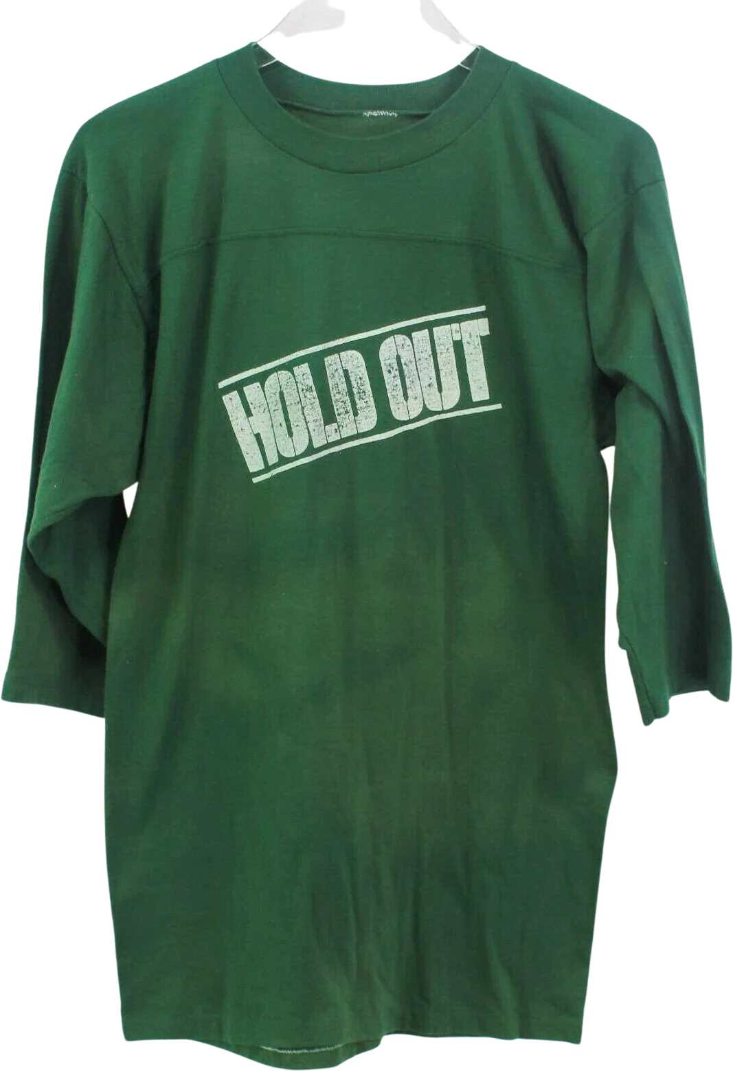 Jackson Browne Hold Out Tour Concert 80 Mens Graphic T-Shirt Green Quarter Length Sleeve