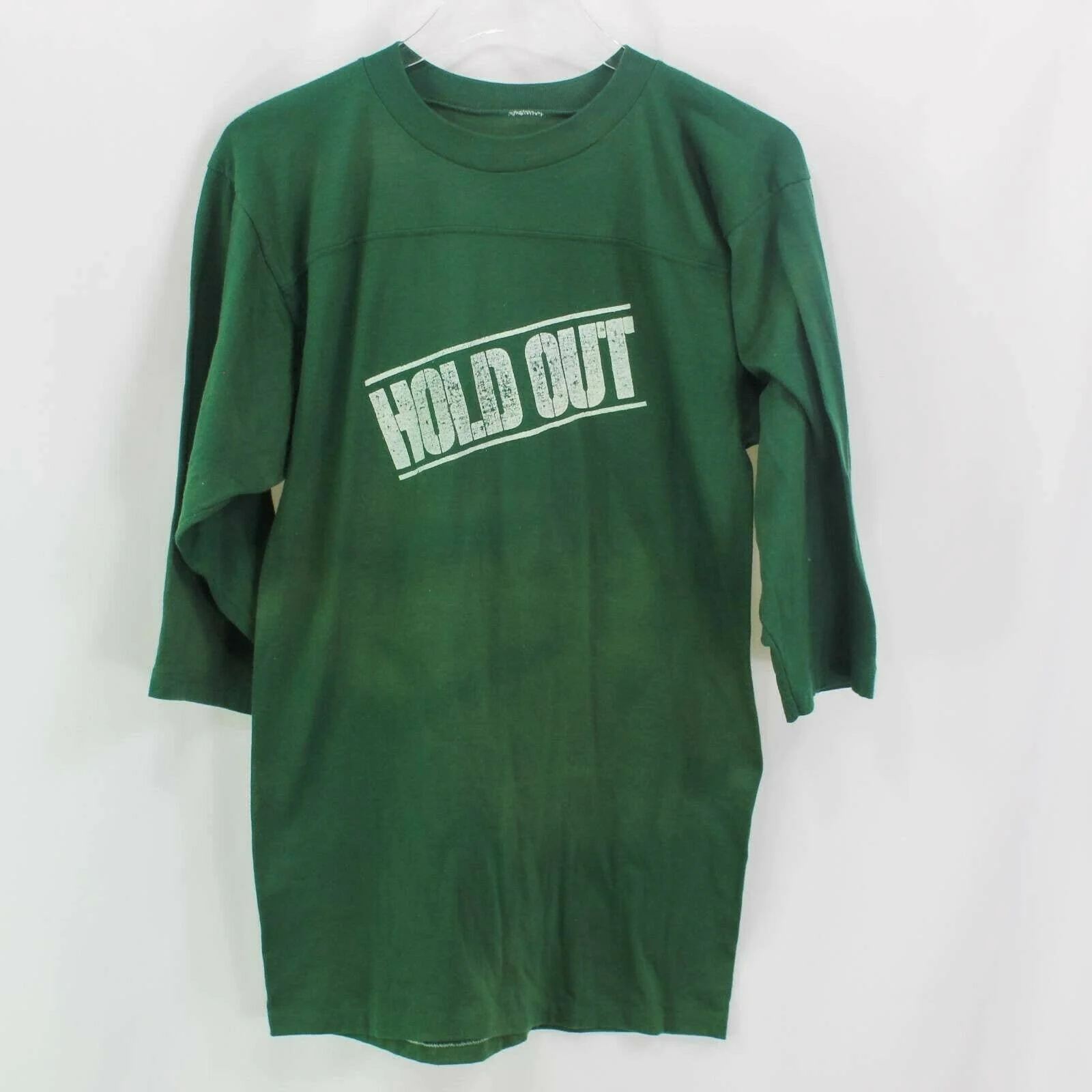 Jackson Browne Hold Out Tour Concert 80 Mens Graphic T-Shirt Green Quarter Length Sleeve - Image 4