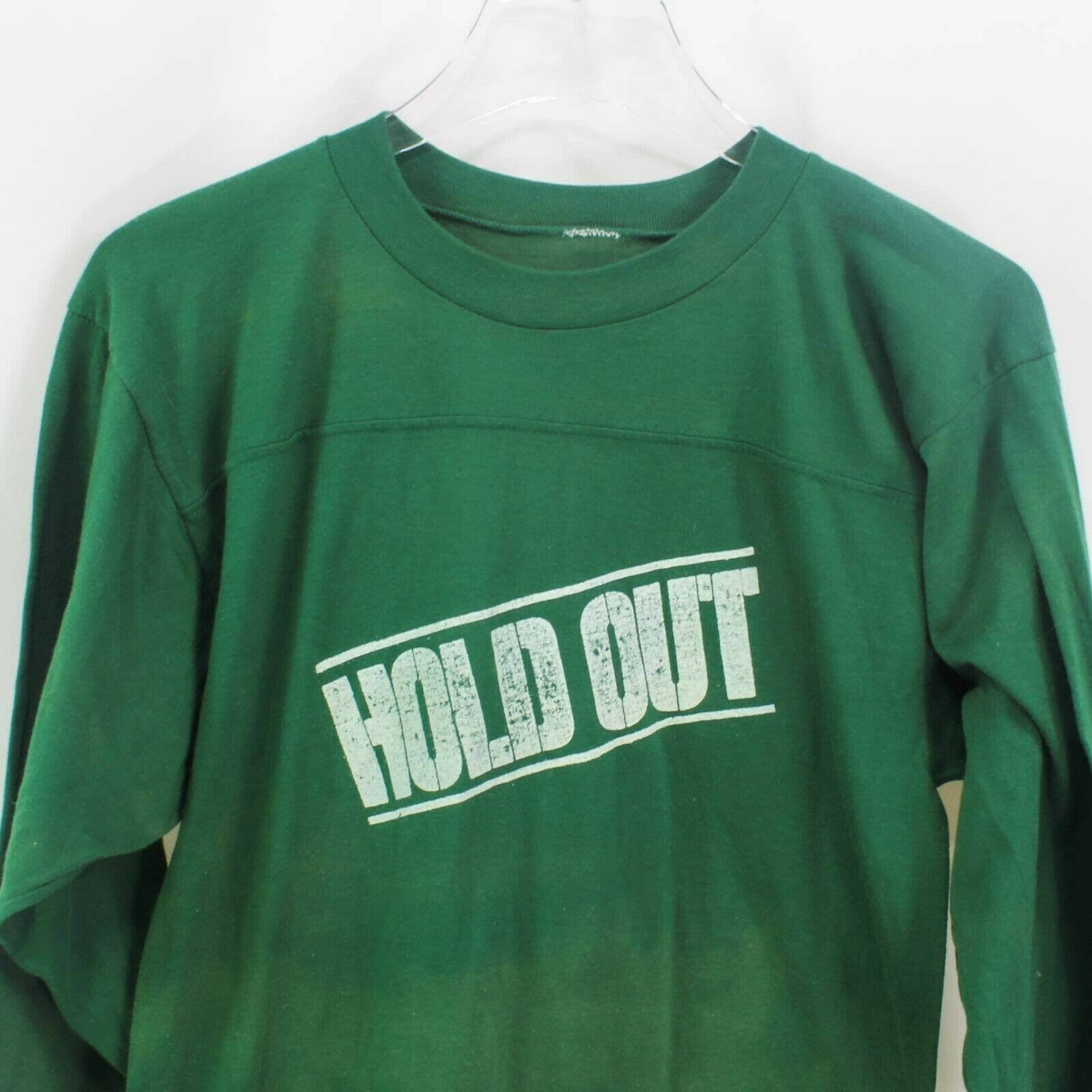 Jackson Browne Hold Out Tour Concert 80 Mens Graphic T-Shirt Green Quarter Length Sleeve - Image 5