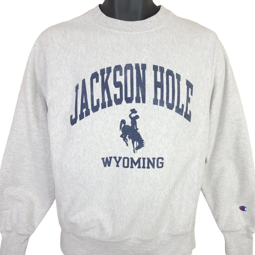 Jackson Hole Wyoming Sweatshirt Vintage 00s Champion Reverse Weave Mens Size Small