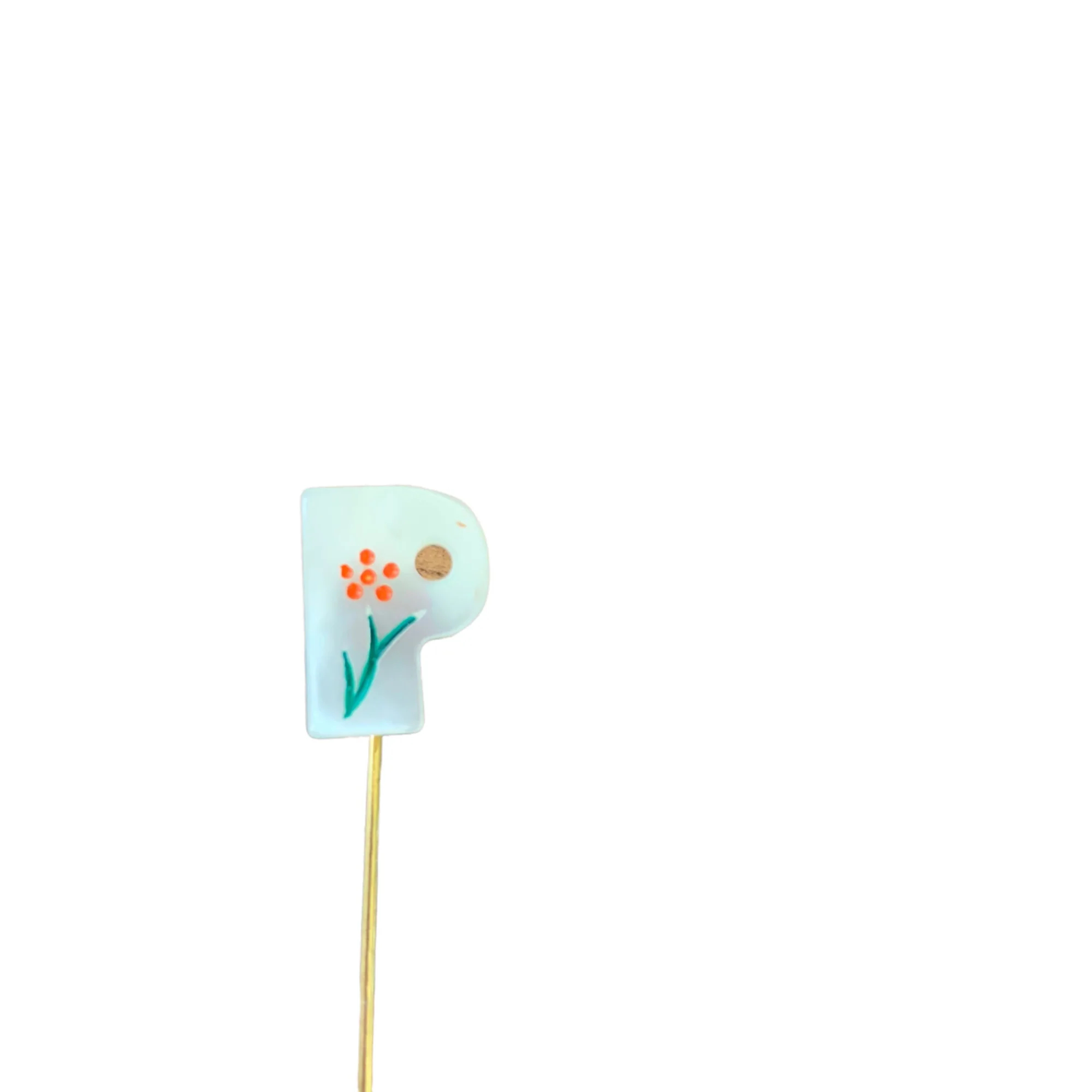 Jewelry P Floral Stick Pin - Image 3