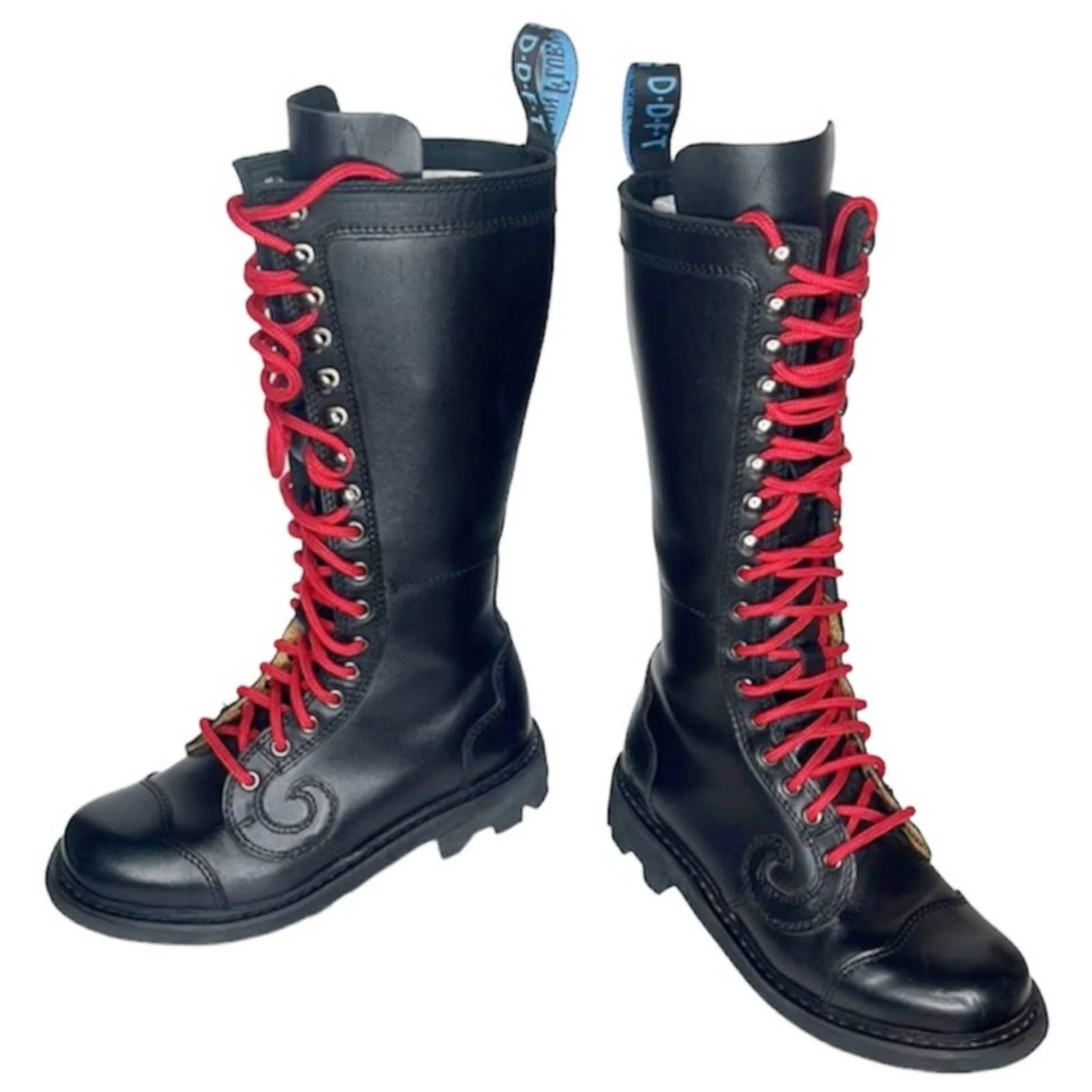 John Fluevog Combat Boots Angel Derby Swirl by John Fluevog - Image 8